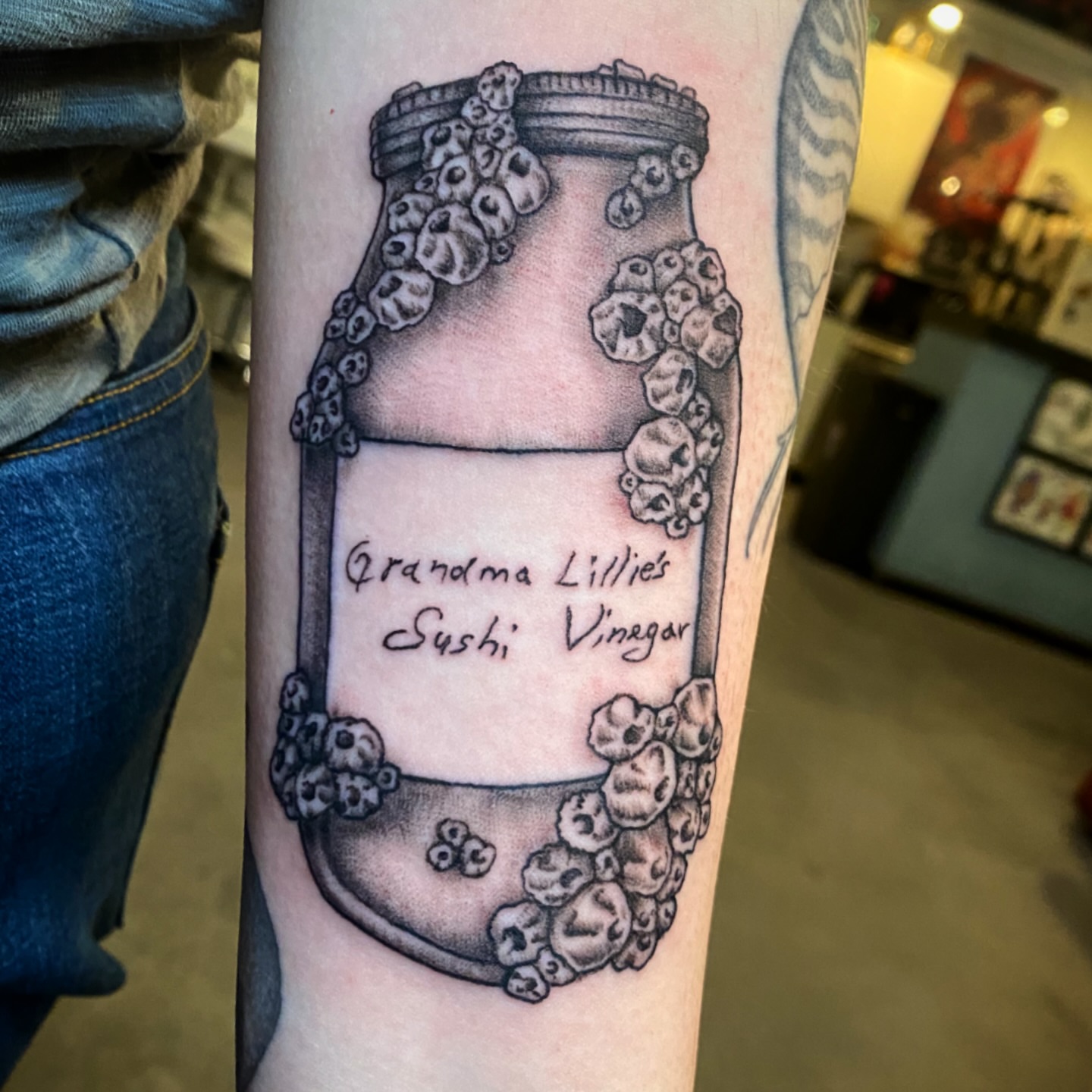 Tattoo by @katelaw_tattoos — black_and_grey