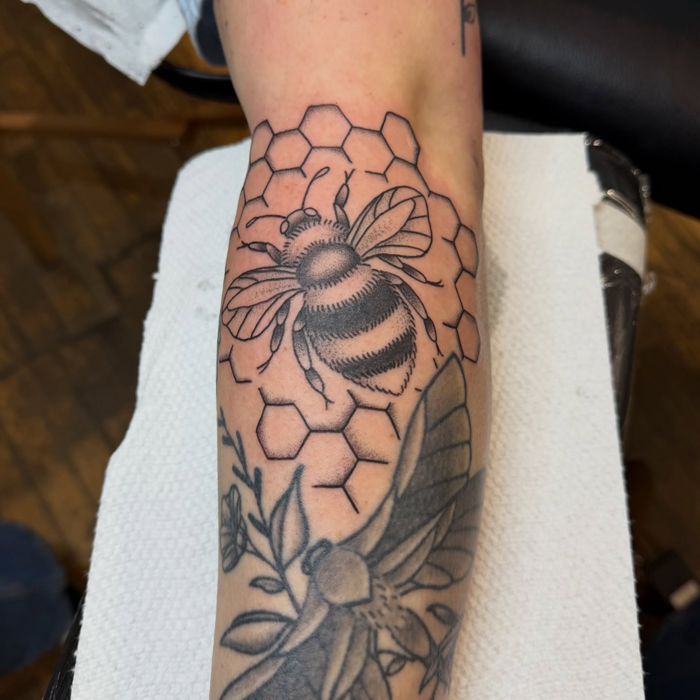 Tattoo by @sethgurdtattoo — dotwork, geometric