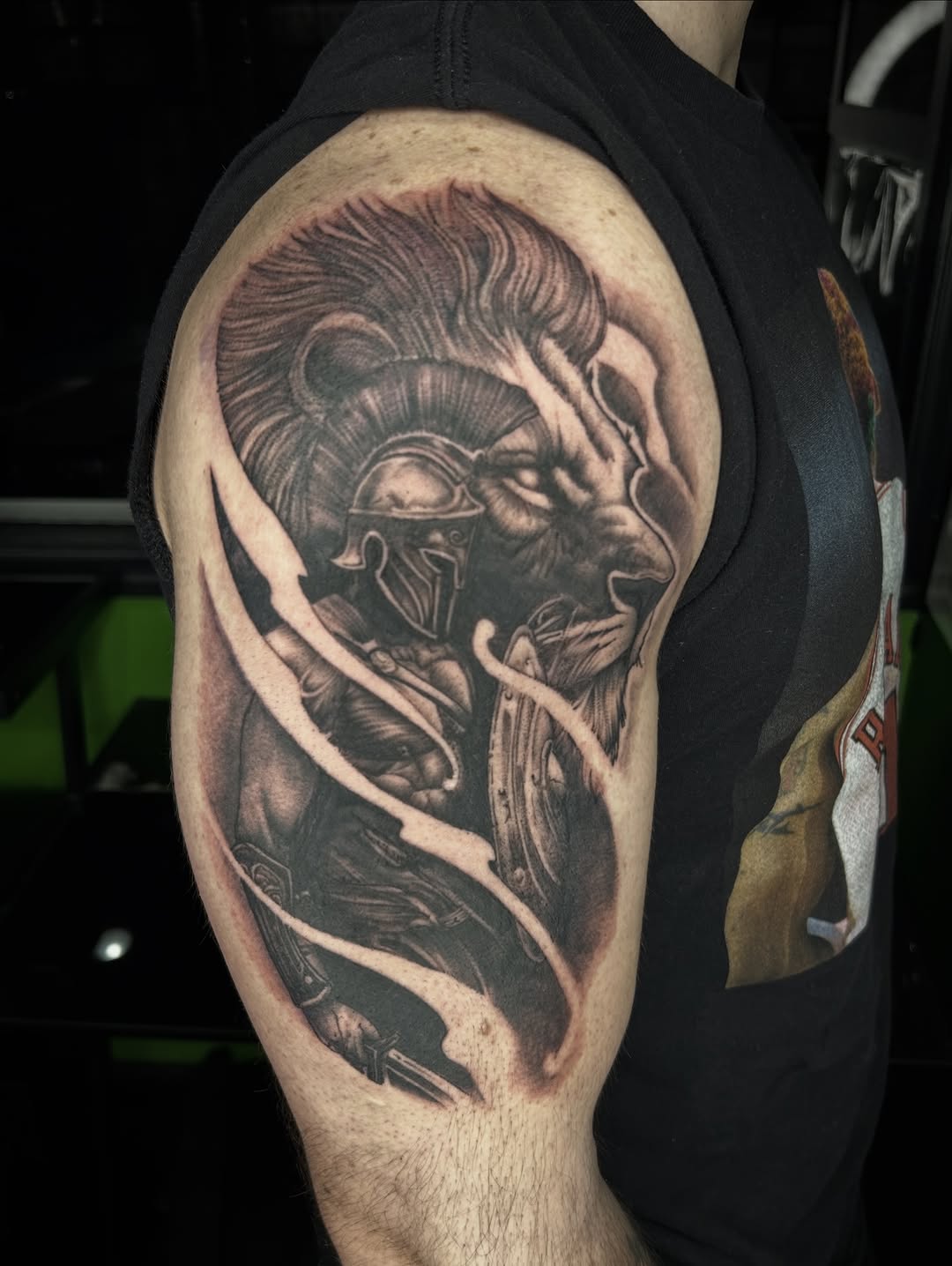 Tattoo by @austincpratttattoo — realism, black_and_grey