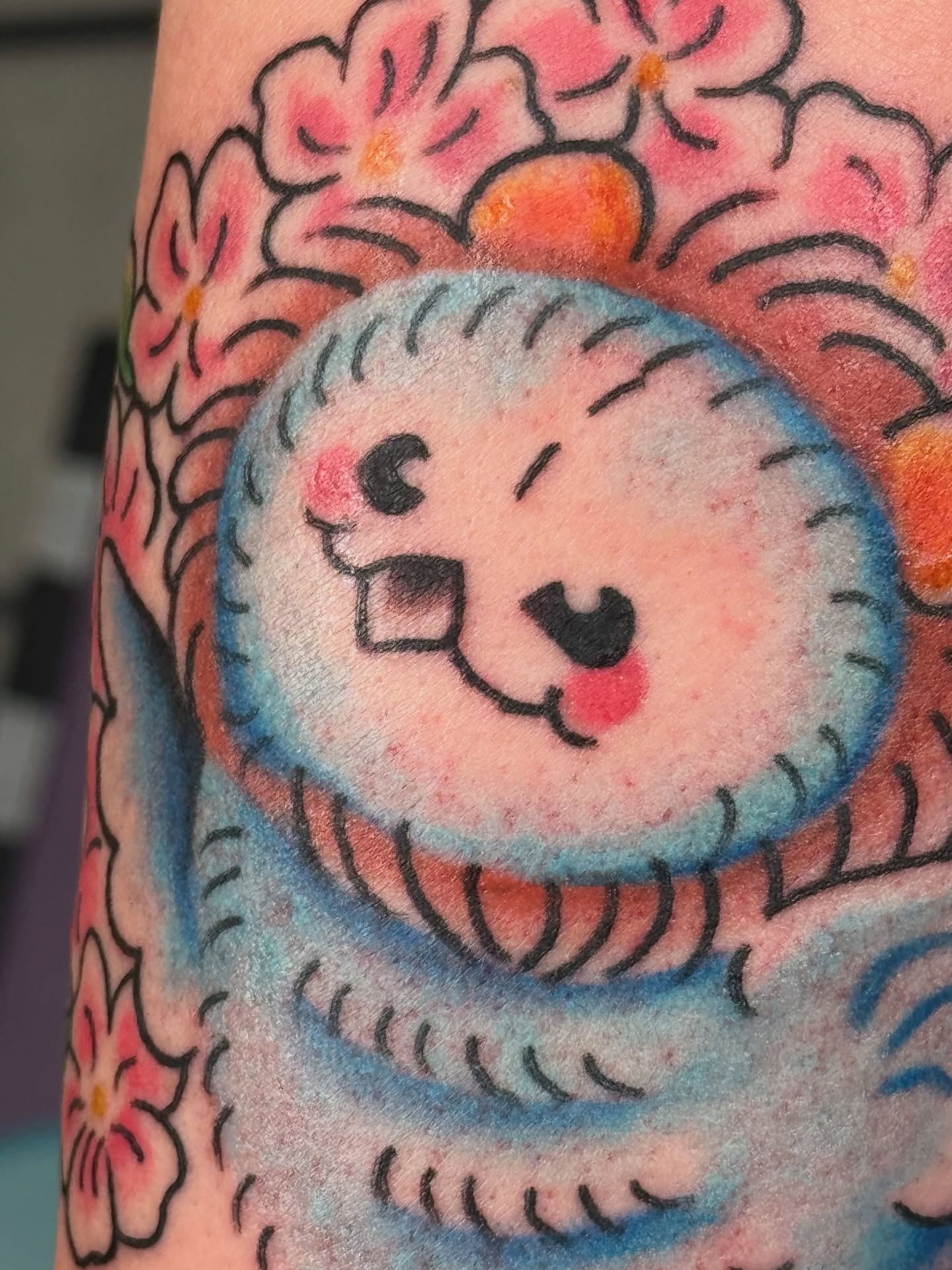 Tattoo by @kayoktats — dotwork