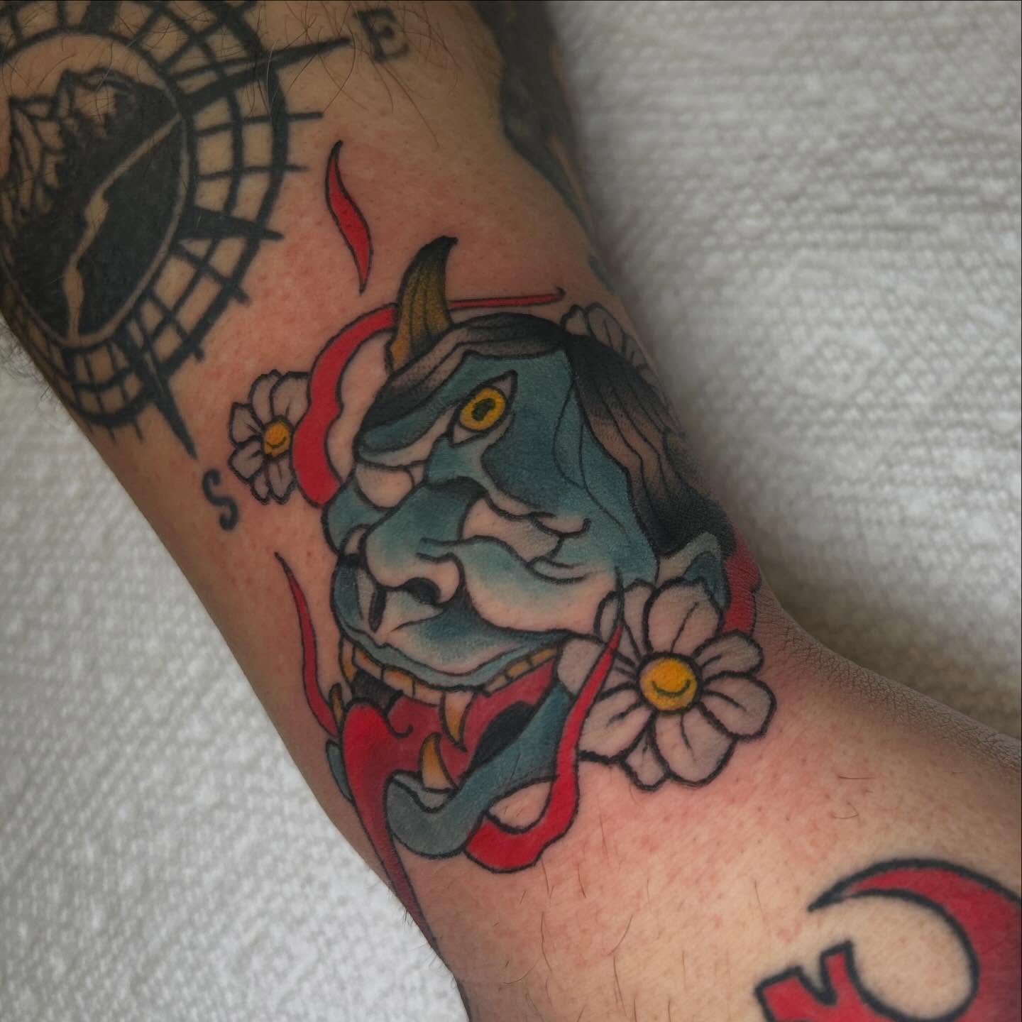 Tattoo by @mya.tattoos β american_traditional, japanese_irezumi