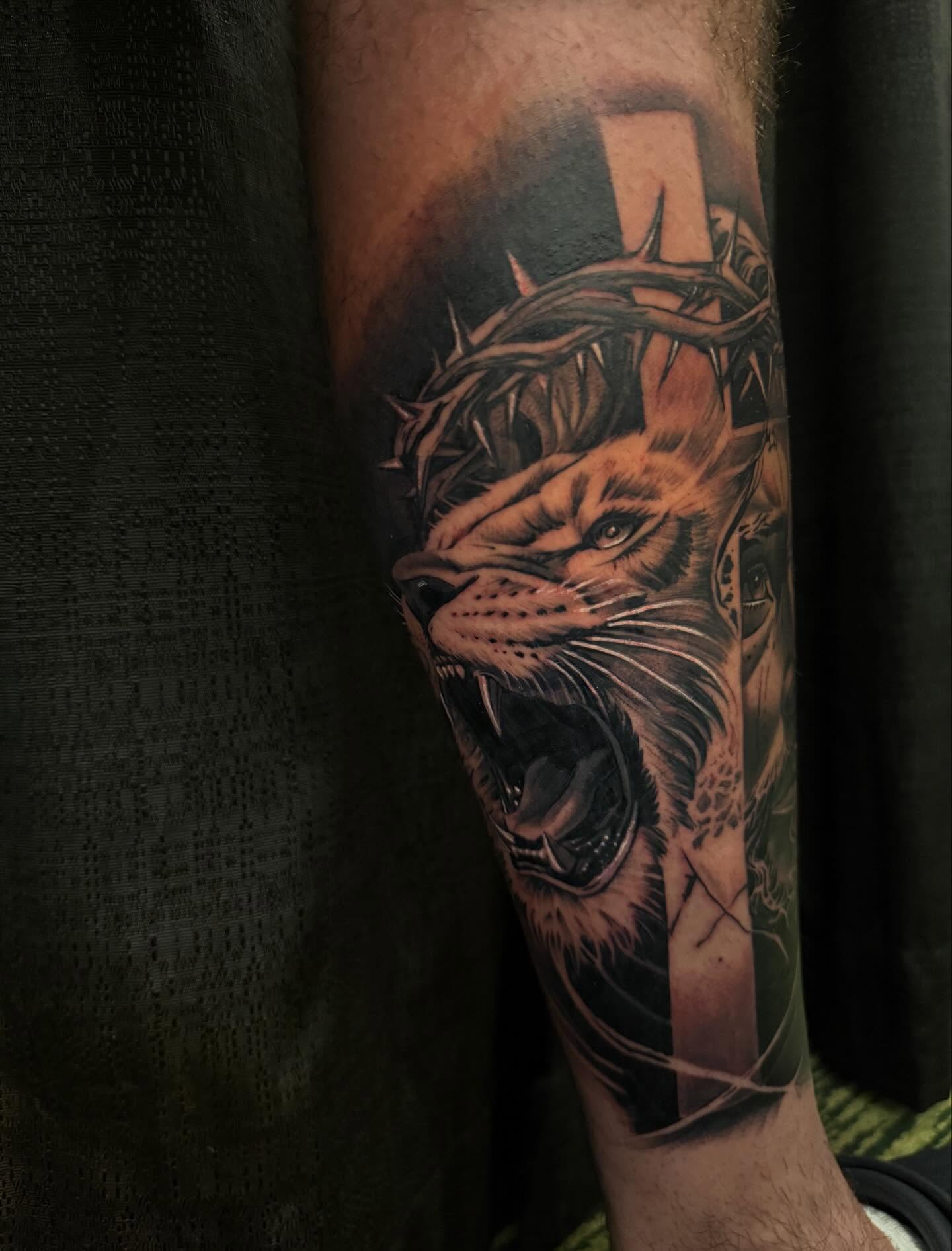 Tattoo by @tat2one — realism, dark_realism