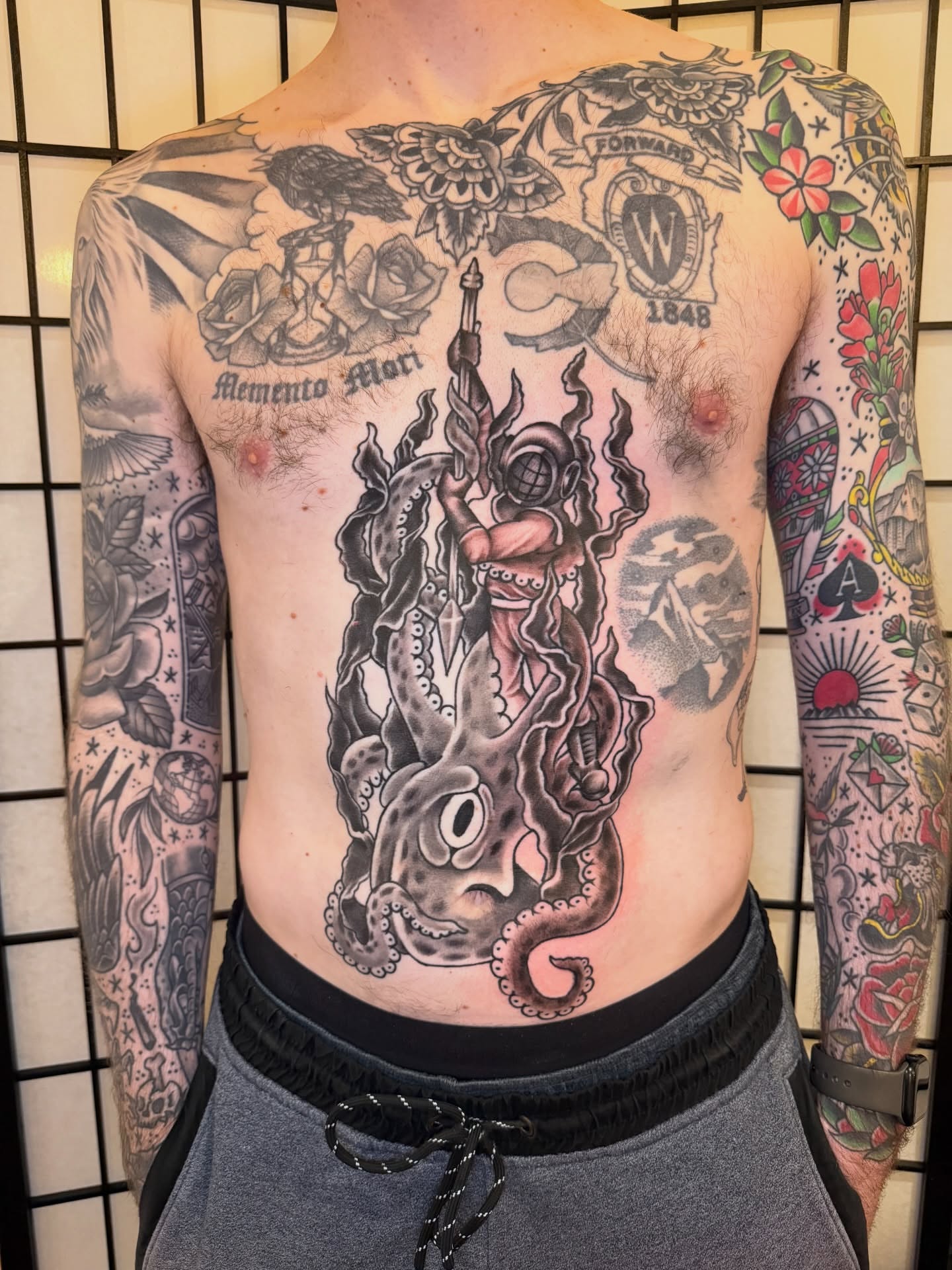 Tattoo by @kevinonleytattoos — american_traditional, black_and_grey