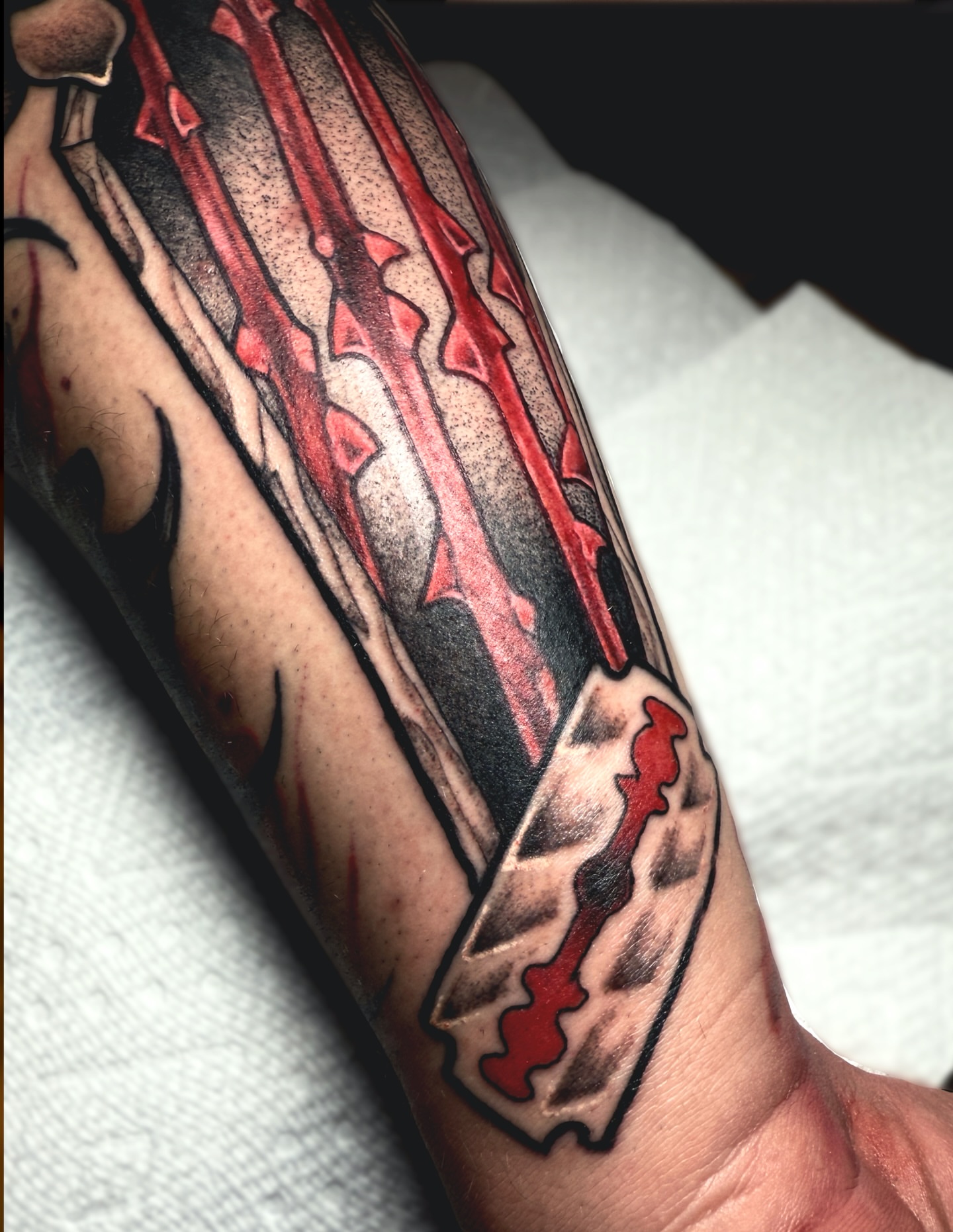 Tattoo by @kuntrevolution — american_traditional, dark_realism