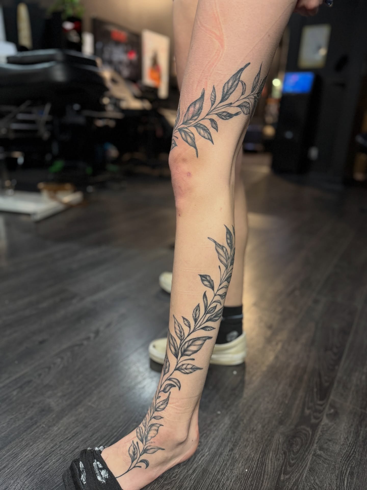 Tattoo by @kreidler_inks — black_and_grey