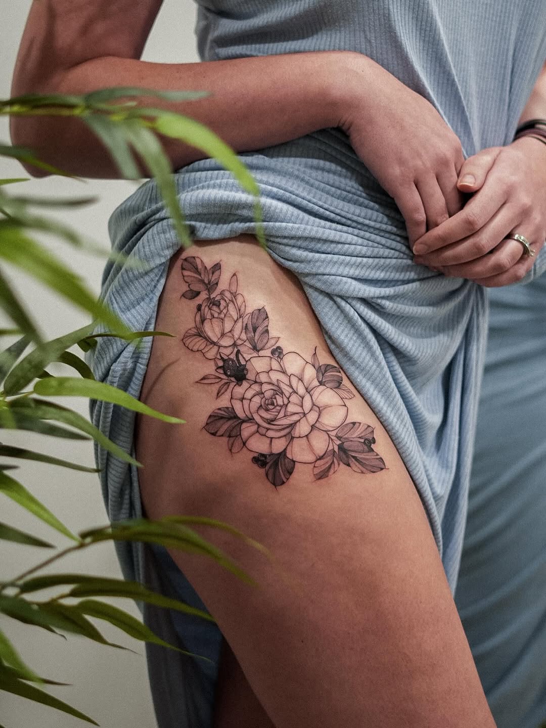 Tattoo by @bassalo.fineline — fine_line, black_and_grey