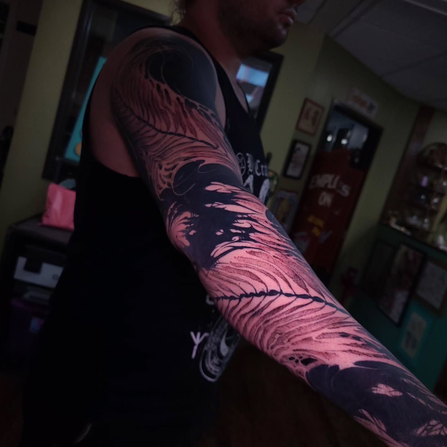 Tattoo by @boxofguts — dotwork