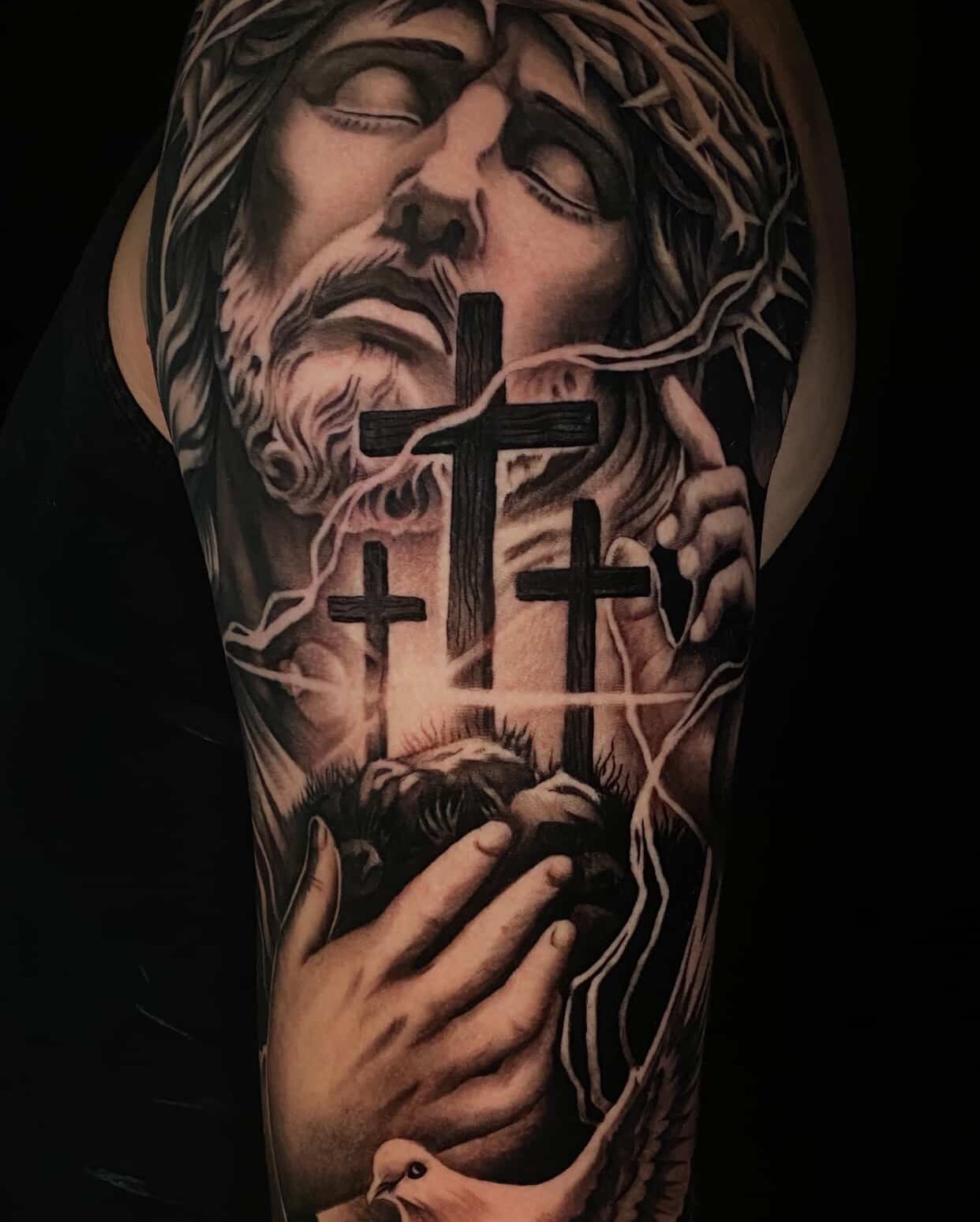 Tattoo by @ink2flesh — realism, black_and_grey