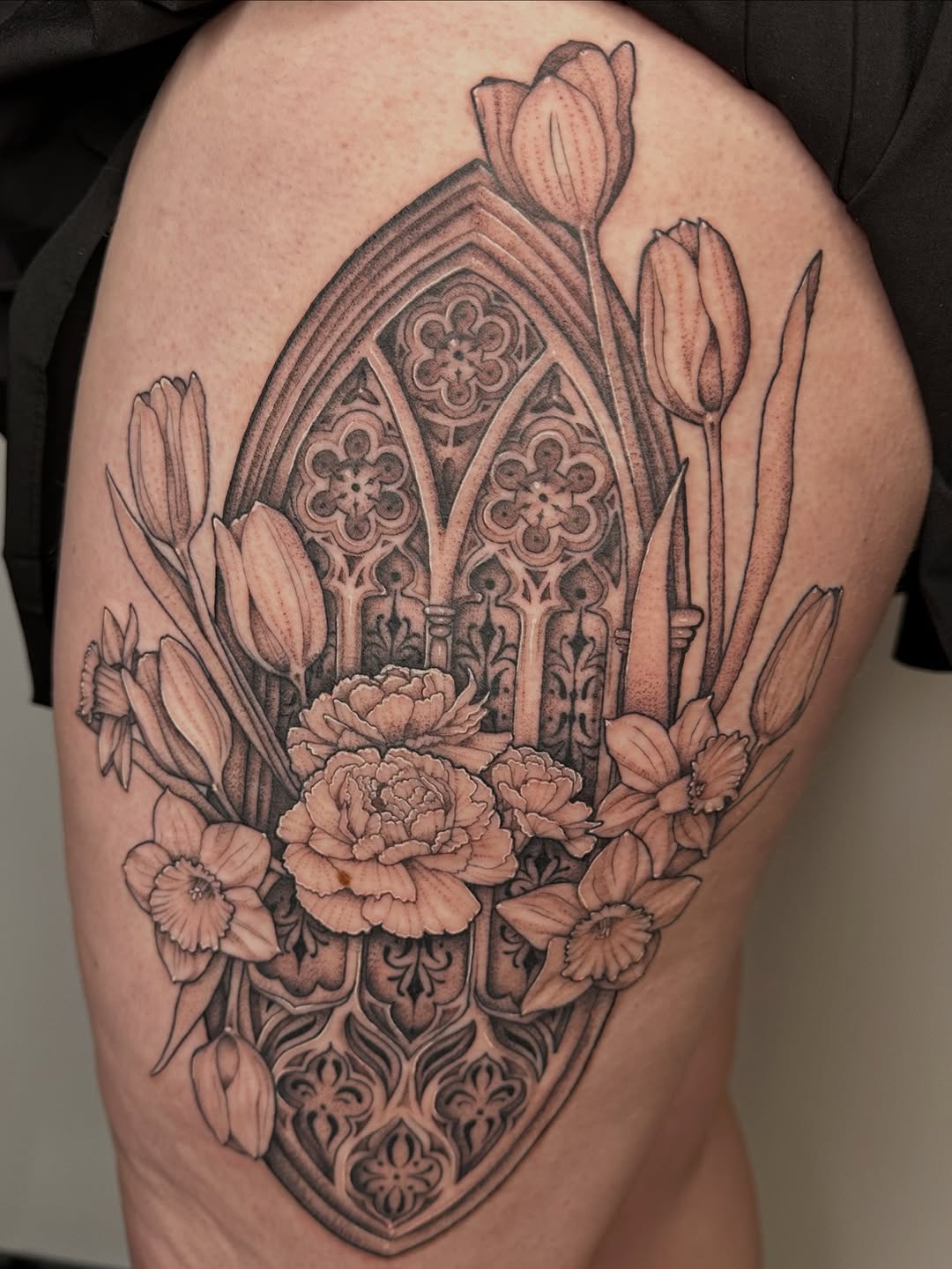 Tattoo by @penumbraetattoo — black_and_grey, realism