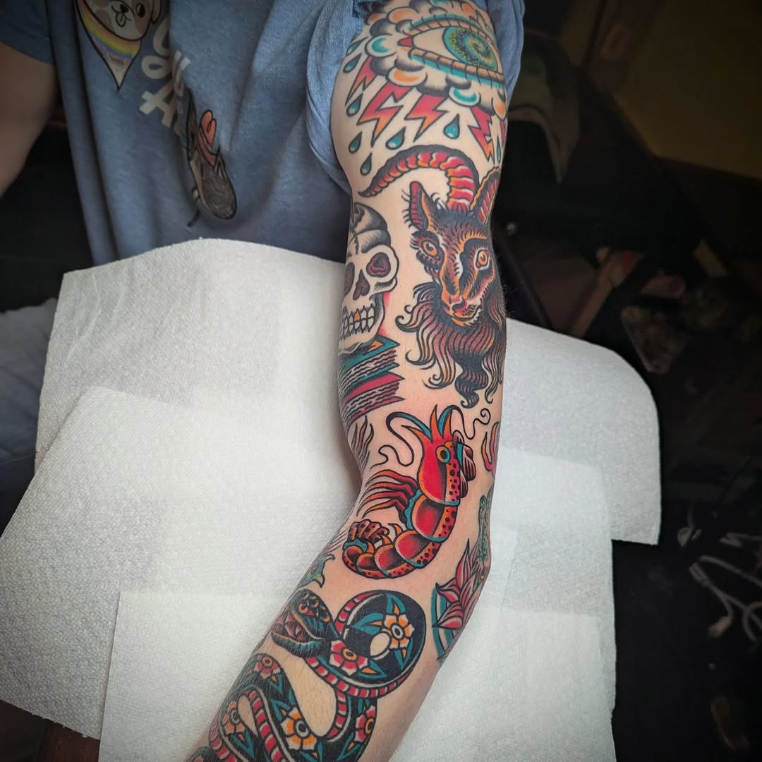 Tattoo by @zapmeistertattoo — american_traditional, neo_traditional