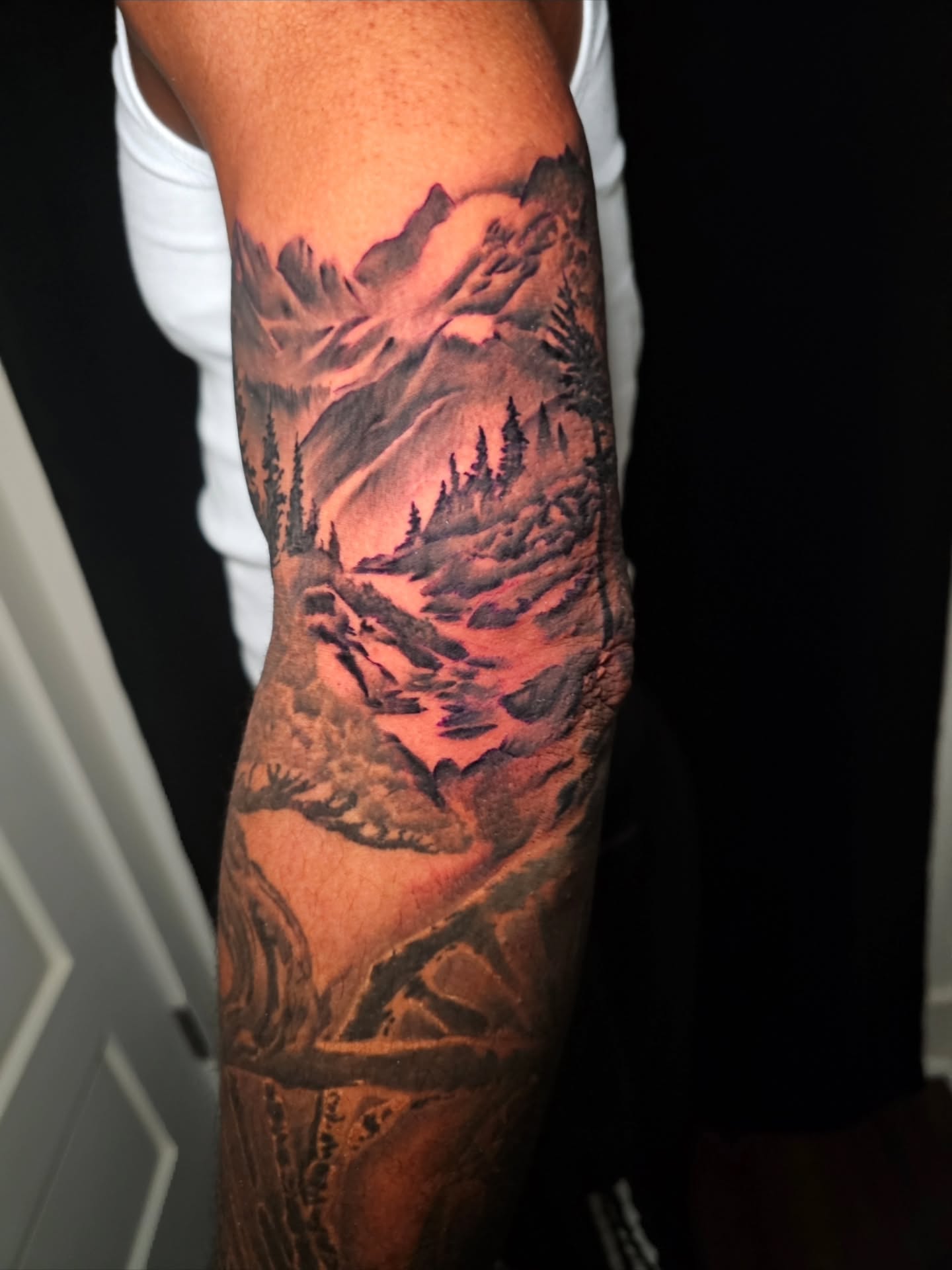 Tattoo by @johnniericotattoos — realism, black_and_grey