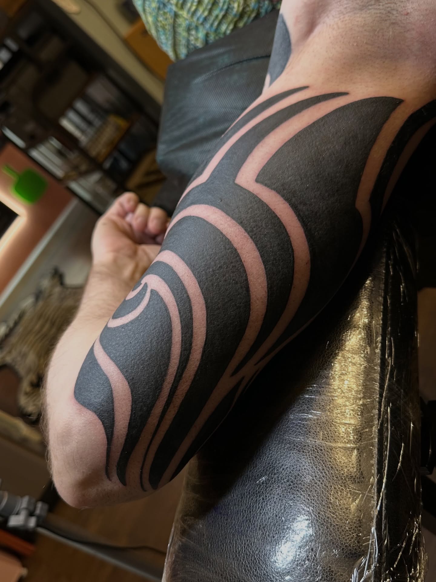 Tattoo by @purplesticky — black_and_grey