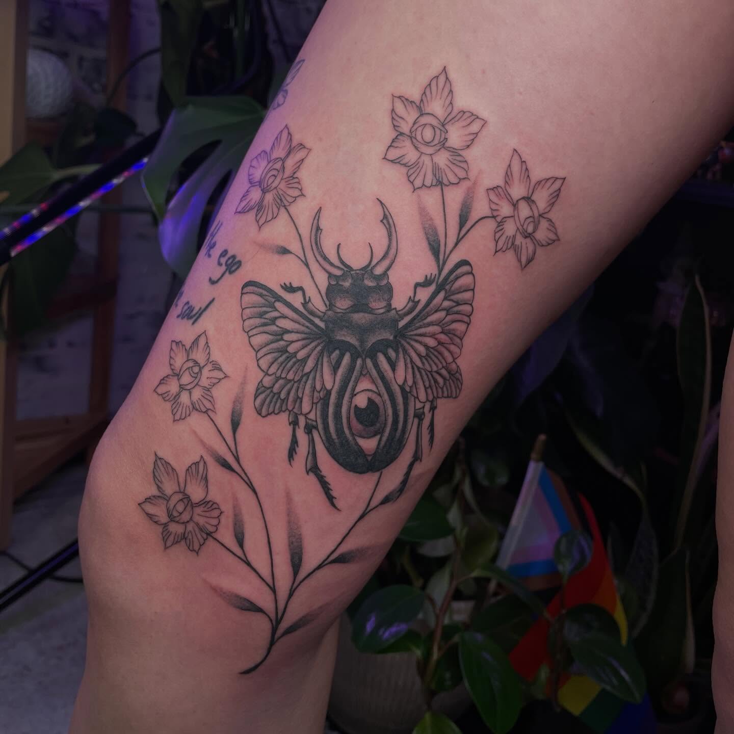 Tattoo by @jennanabread_ink — black_and_grey, realism