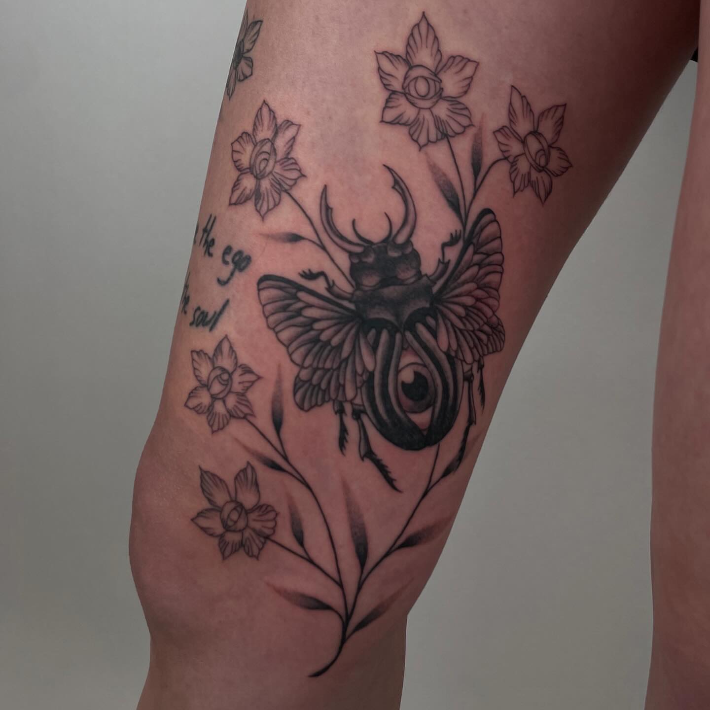 Tattoo by @jennanabread_ink — black_and_grey