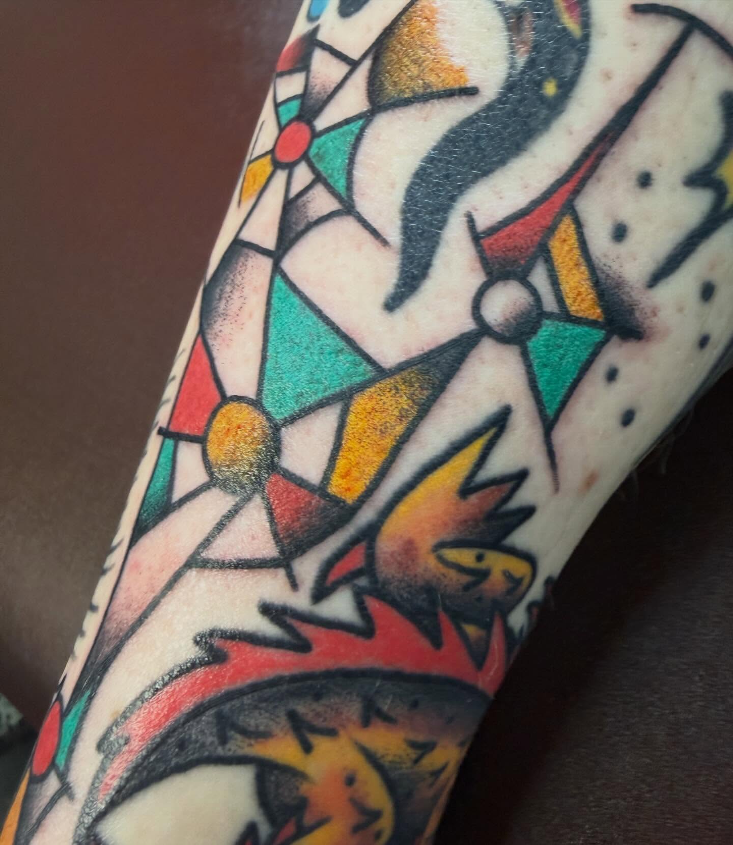 Tattoo by @discomark_ — geometric