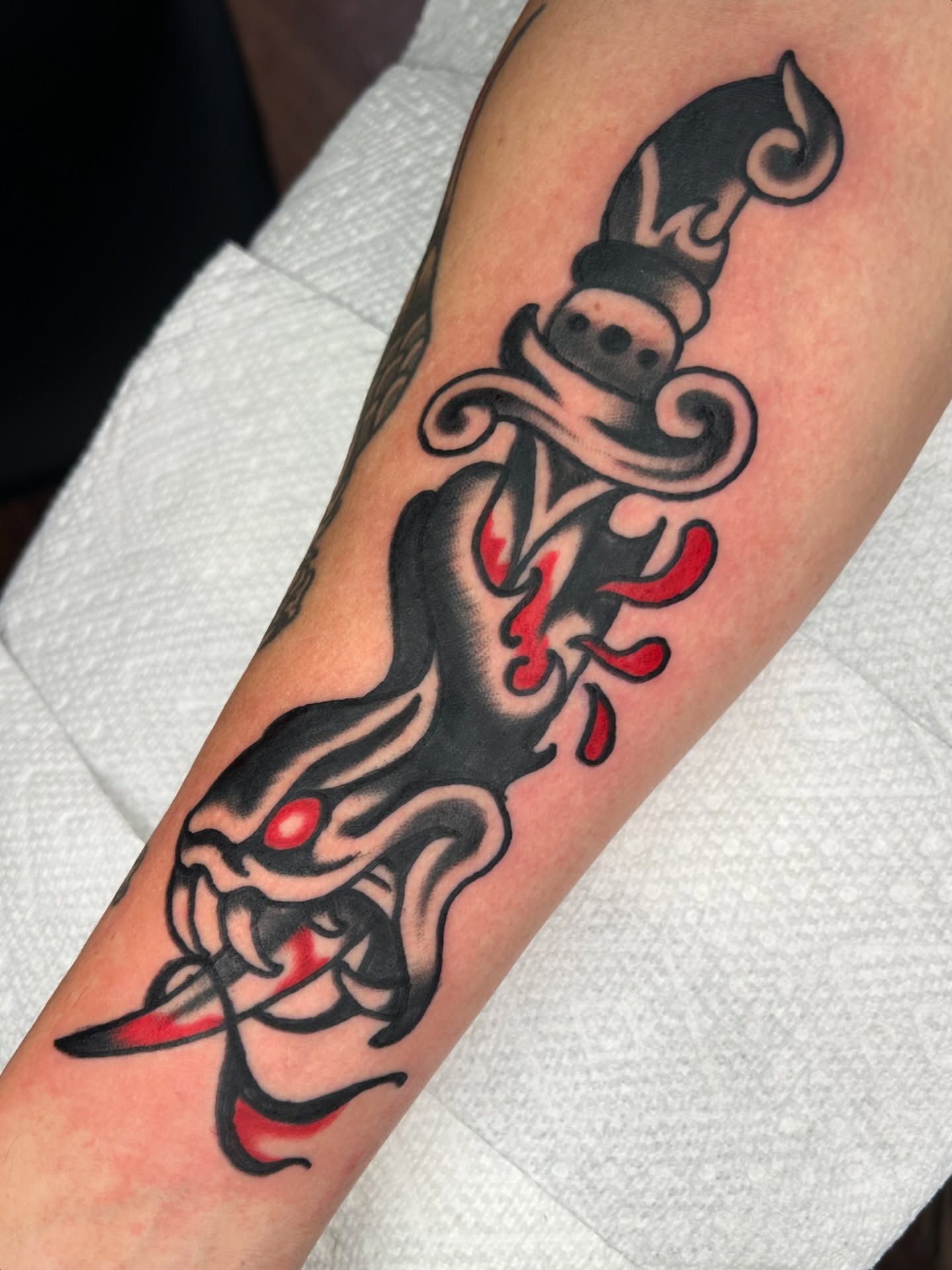 Tattoo by @bagofbones — american_traditional