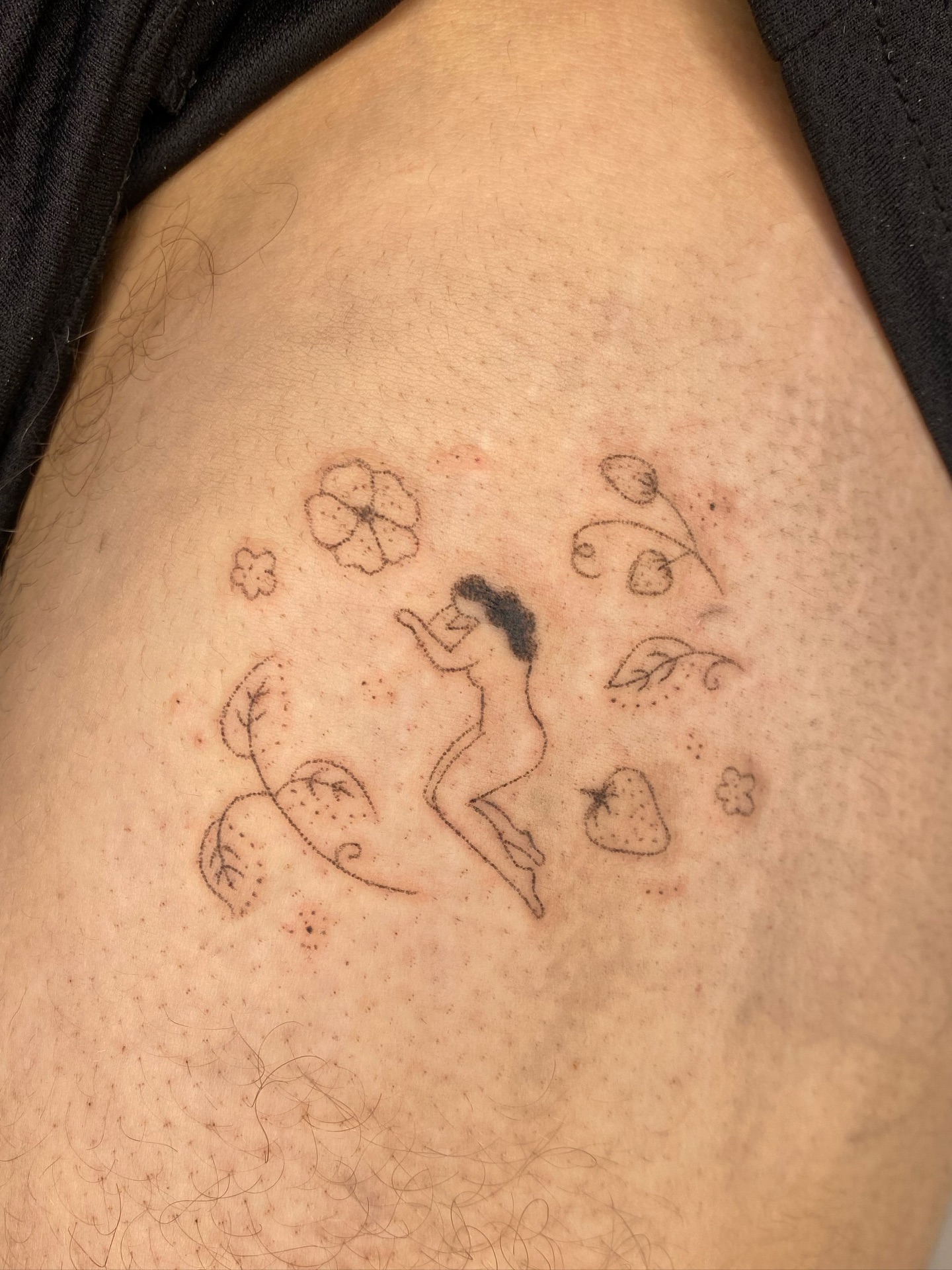Tattoo by @pokyopokyo — dotwork
