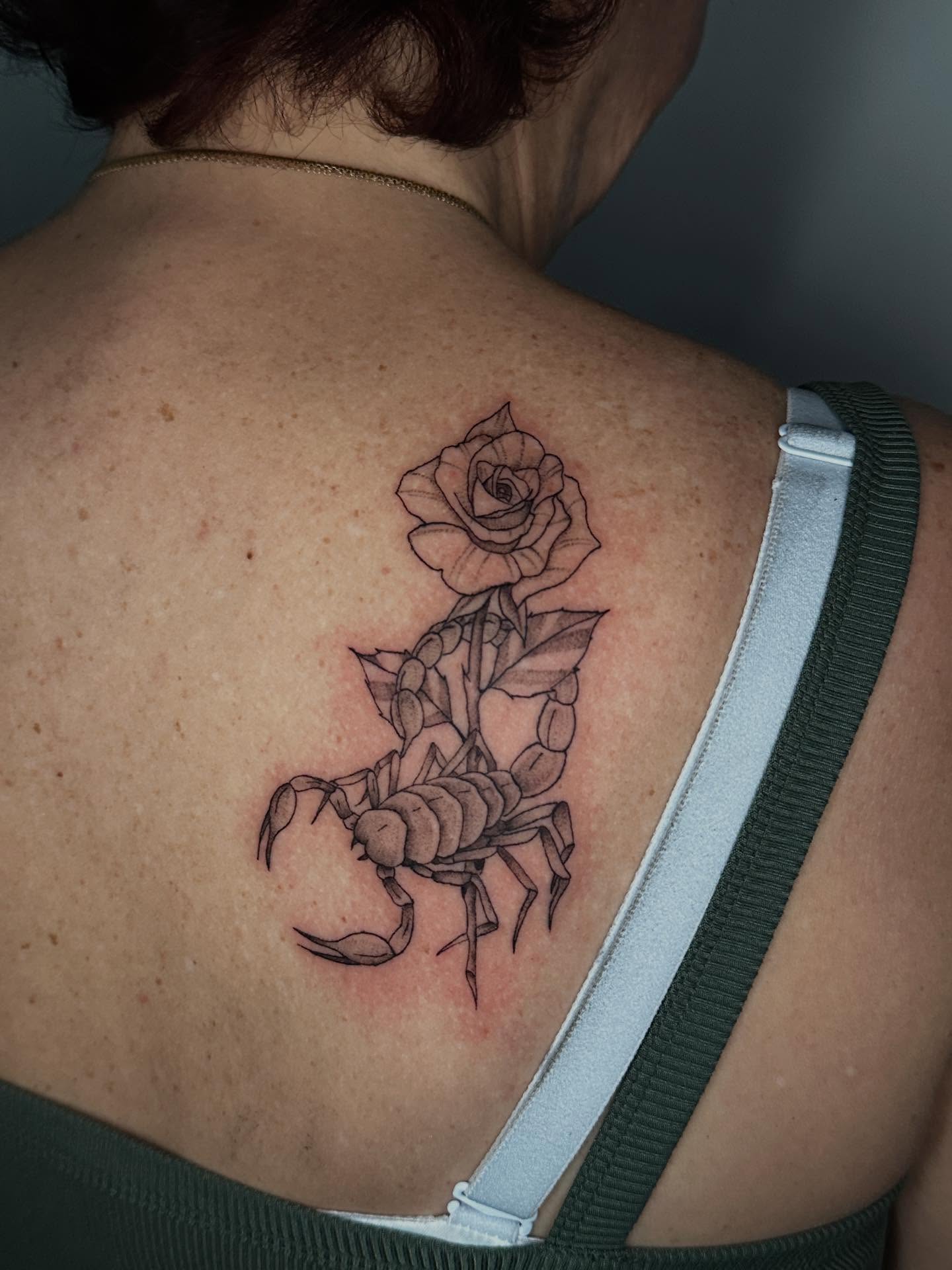 Tattoo by @nia.c__tattoo — black_and_grey