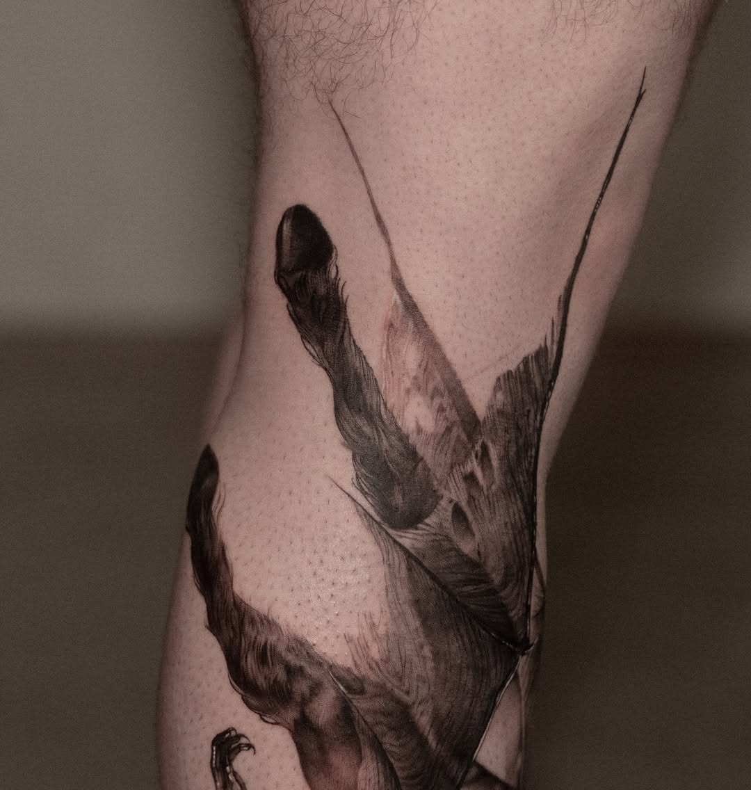 Tattoo by @lejobravo — realism, black_and_grey