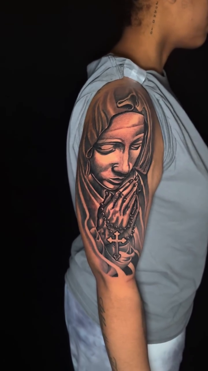 Tattoo by @tattoozby_jayb — realism, black_and_grey