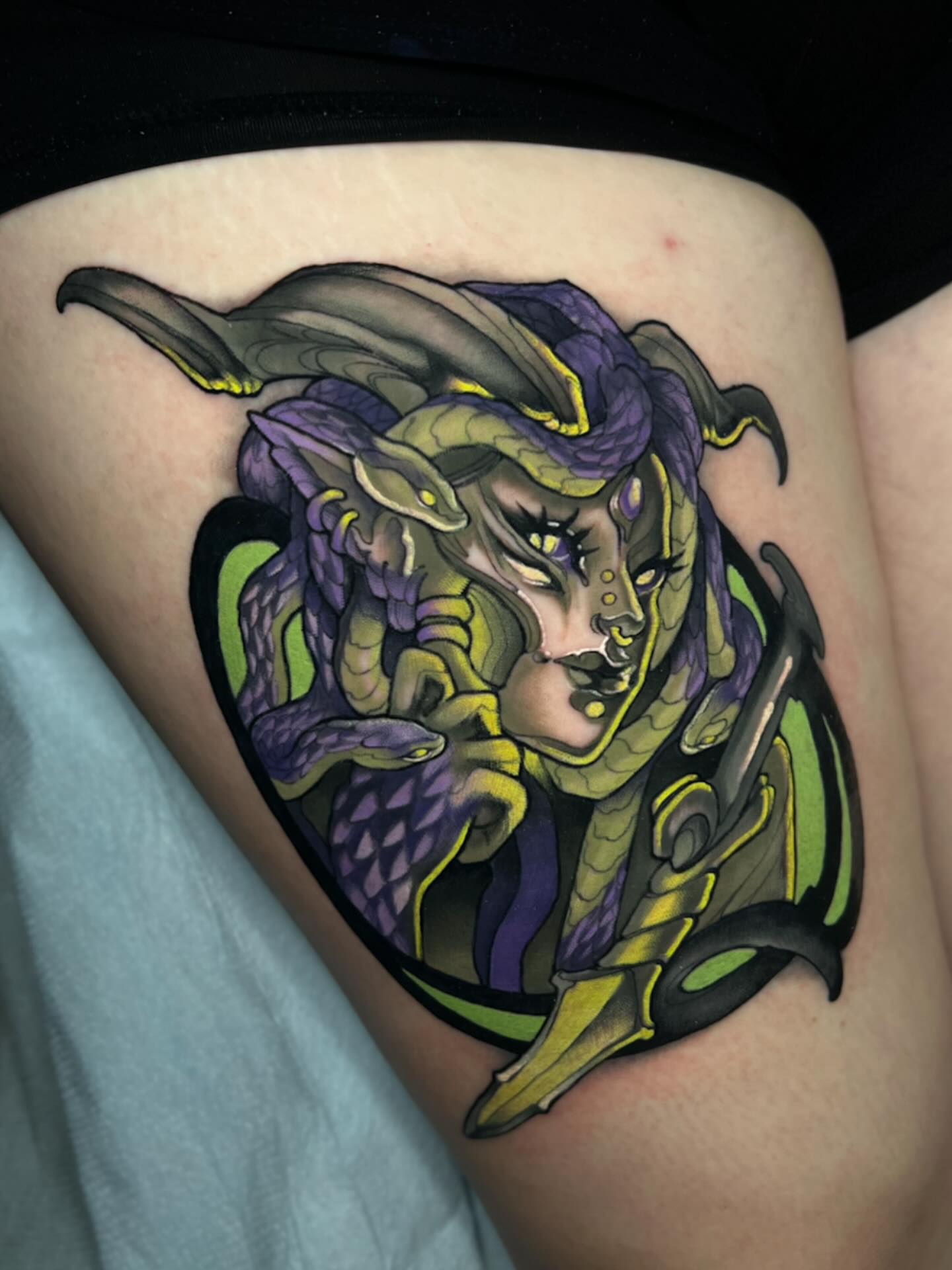 Tattoo by @scallywaggins — dotwork, realism