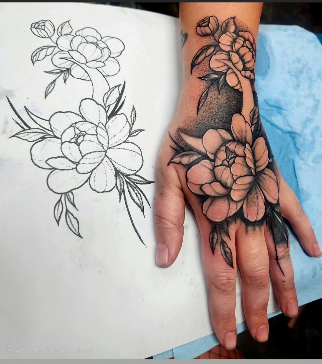 Tattoo by @chimera_ink — black_and_grey