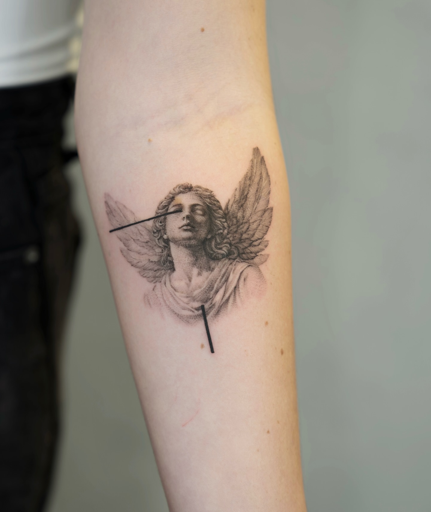 Tattoo by @modoink_reagan — black_and_grey, realism