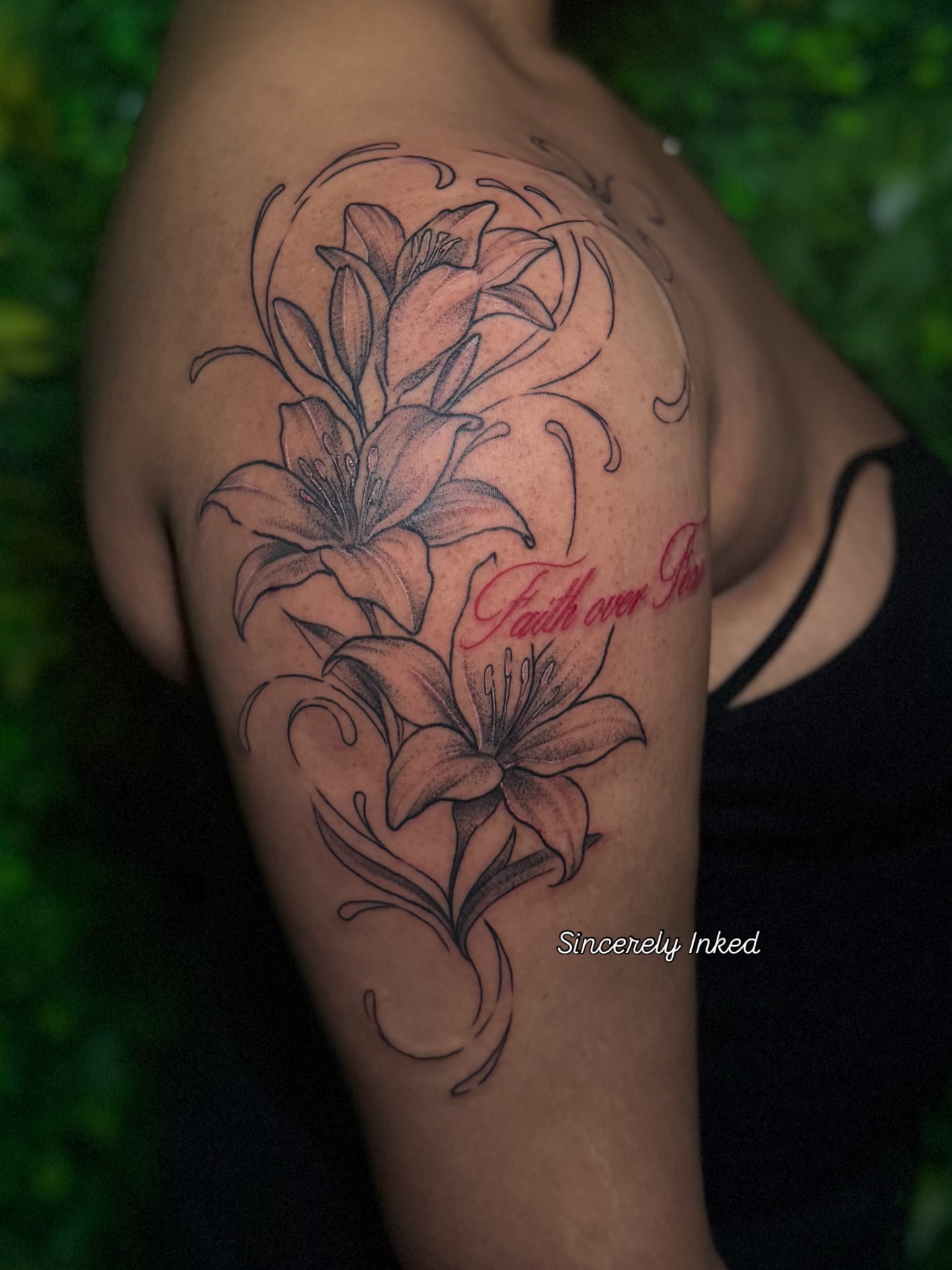 Tattoo by @sincerelyinked — black_and_grey