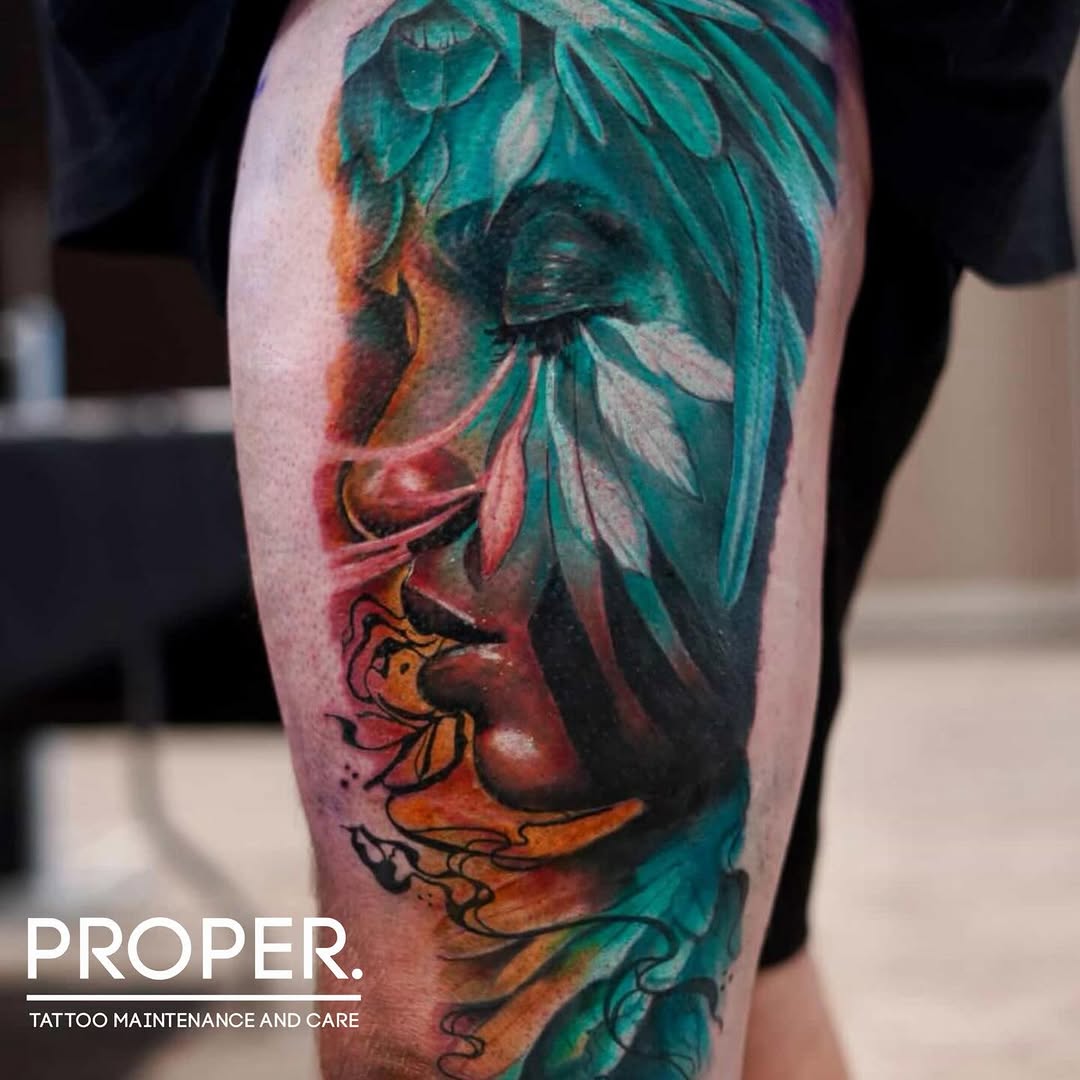 Tattoo by @slydavis_tattoos — realism, trash_polka