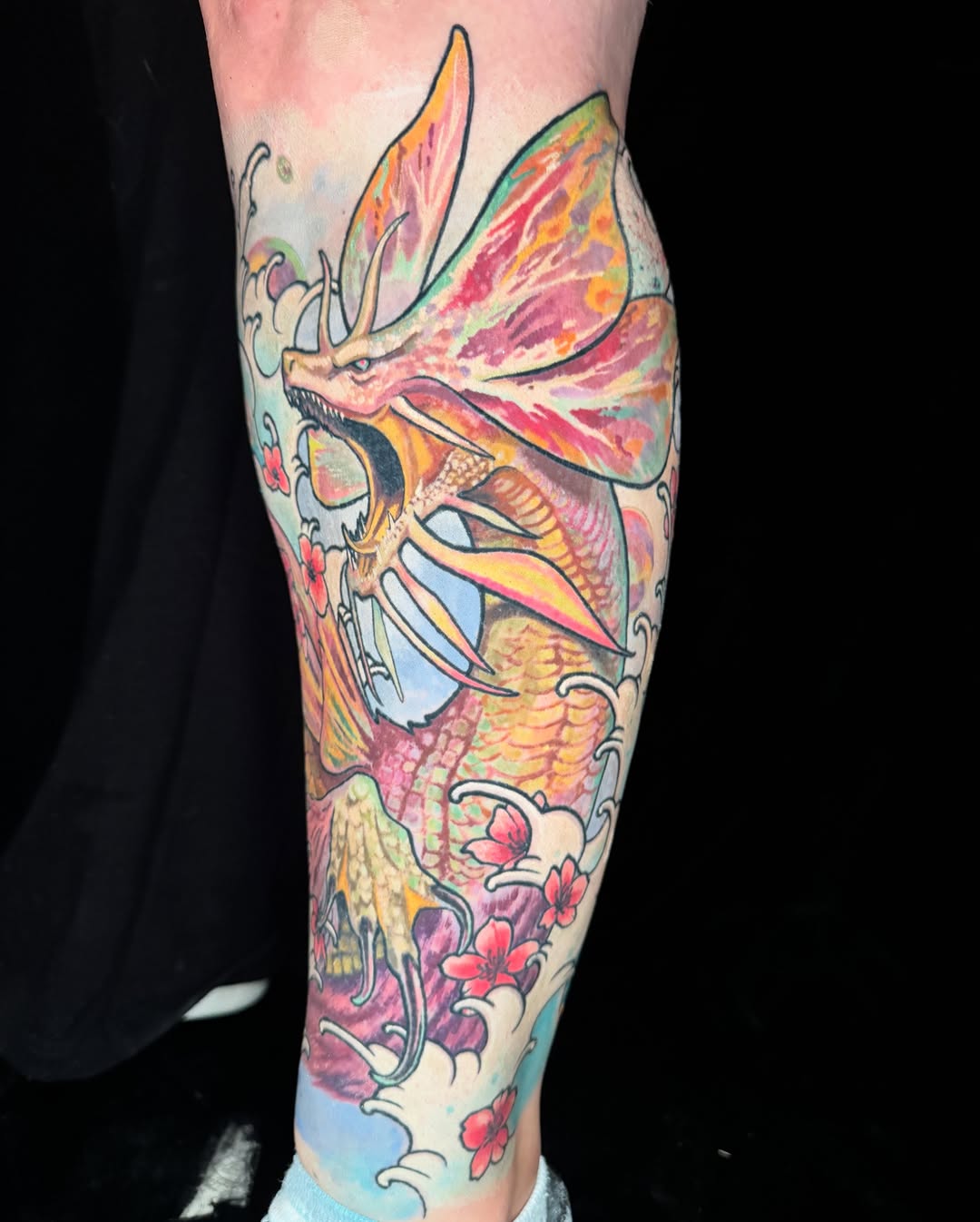 Tattoo by @powsonero — japanese_irezumi, neo_traditional