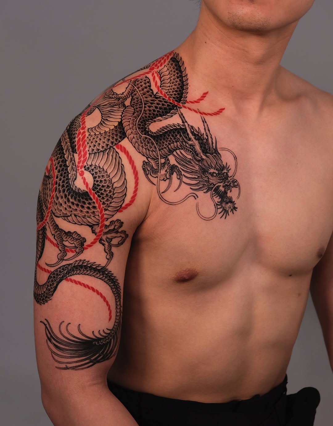 Tattoo by @bayun.tattoos — japanese_irezumi, black_and_grey