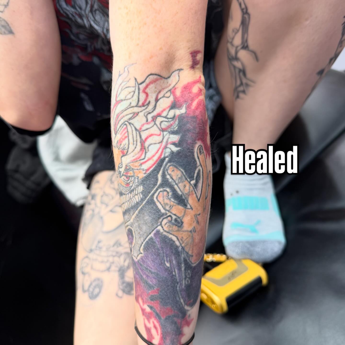 Tattoo by @sinfulwaifu — anime