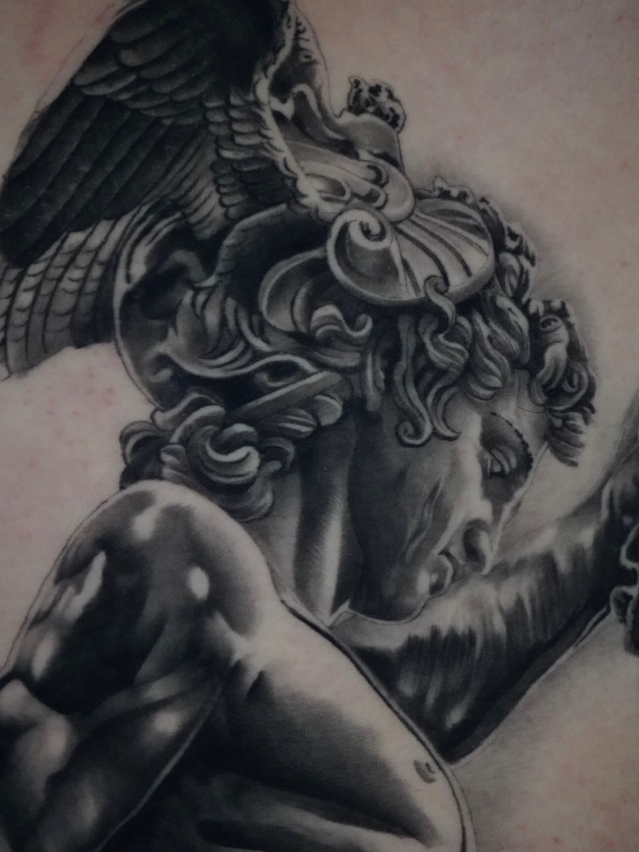 Tattoo by @tan_hope_mm — black_and_grey, realism