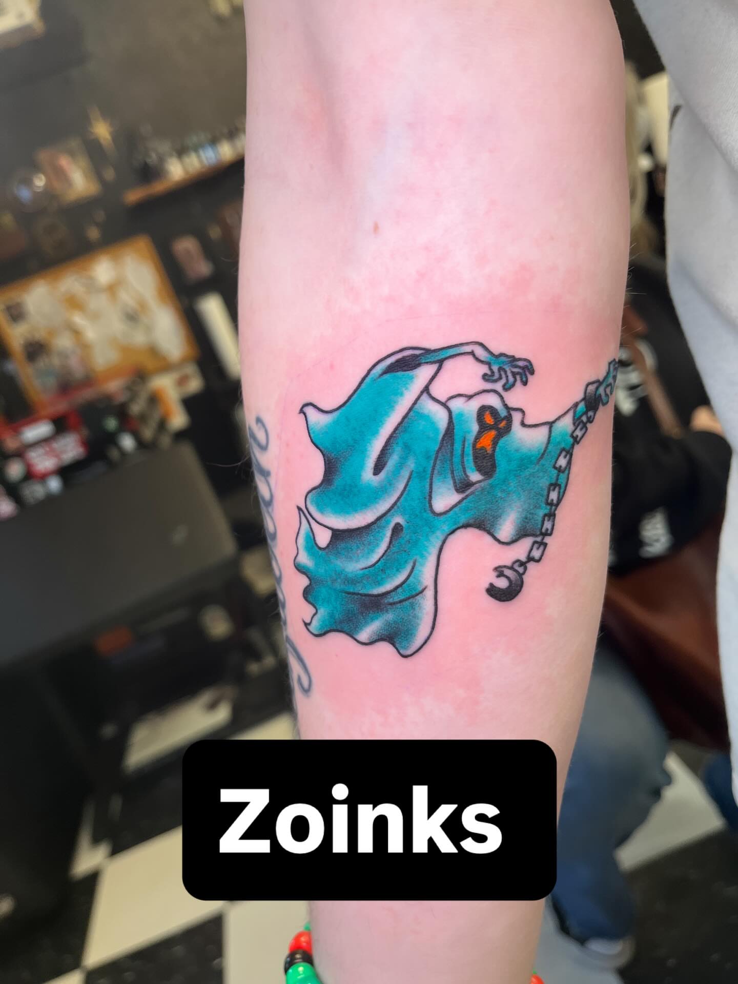 Ghost dotwork tattoo on the forearm by Sean Swanson Tattoo Salem Oregon, Salem, Oregon