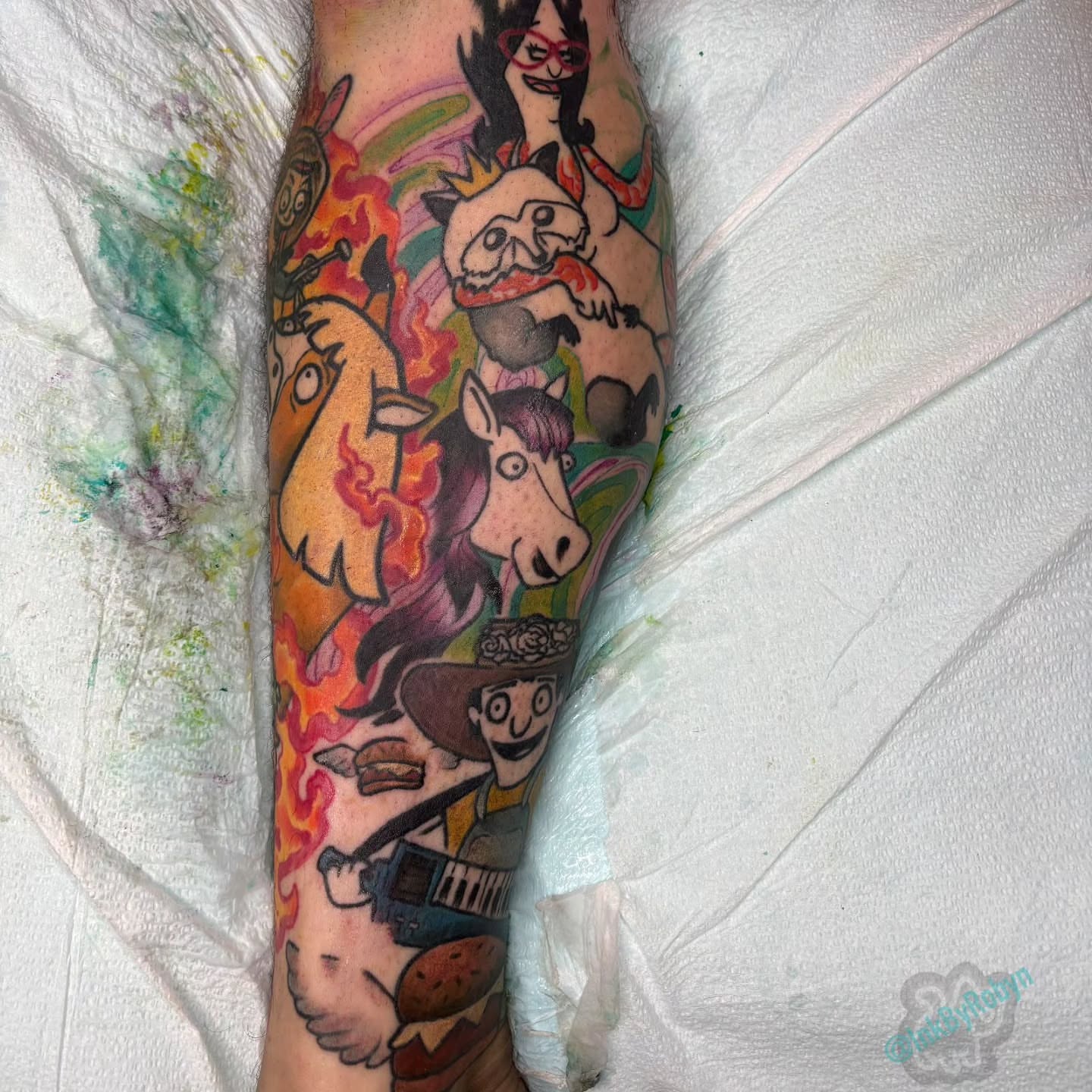 Tattoo by @inkbyrobyn — new_school, illustrative