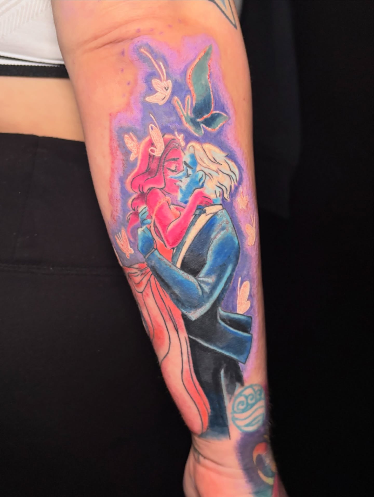 Tattoo by @mandyblossoms_tattoo — watercolor, illustrative