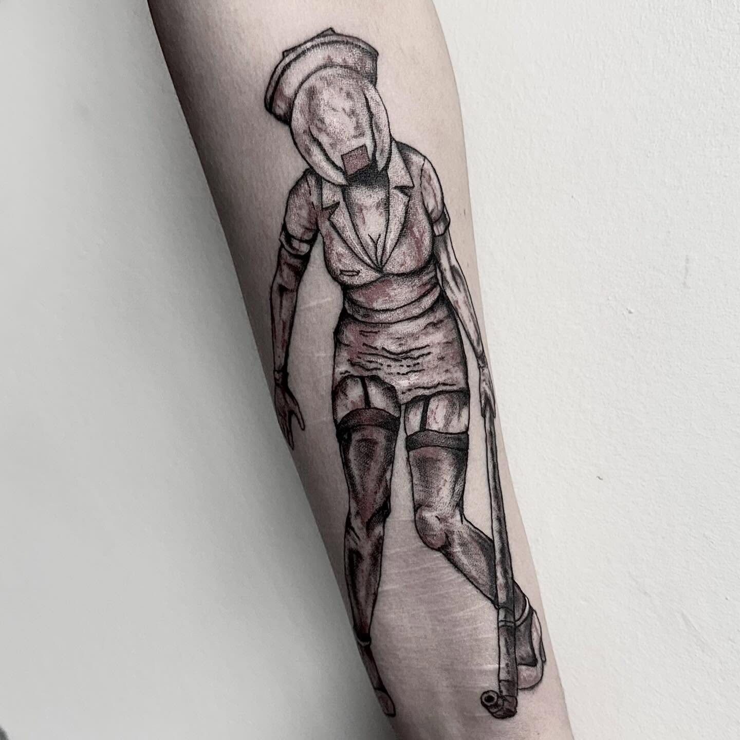 Tattoo by @gutsandink — black_and_grey