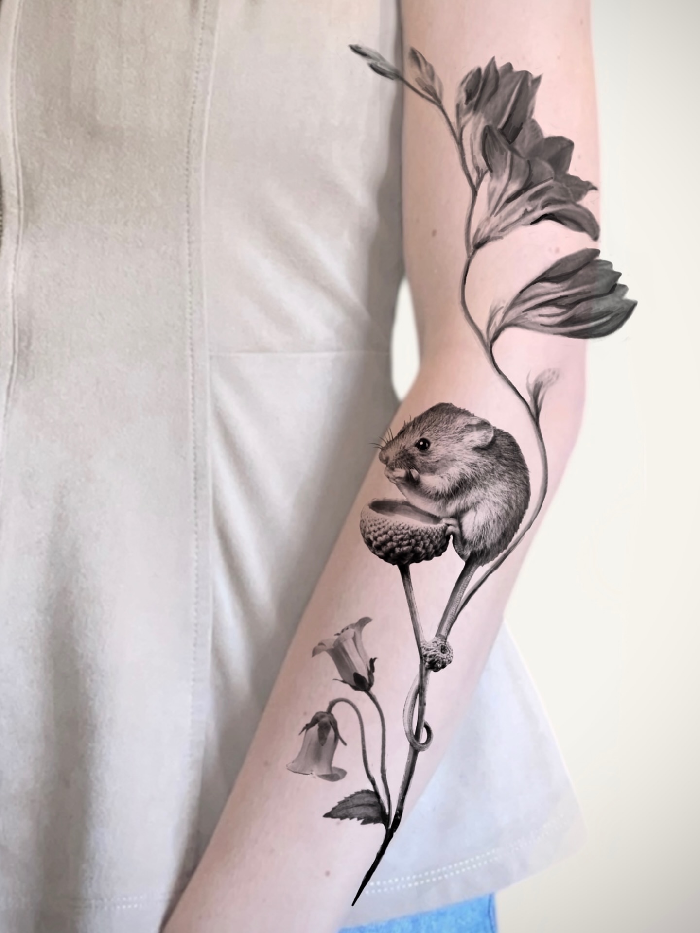 Tattoo by @tatts_by_kat — realism, black_and_grey
