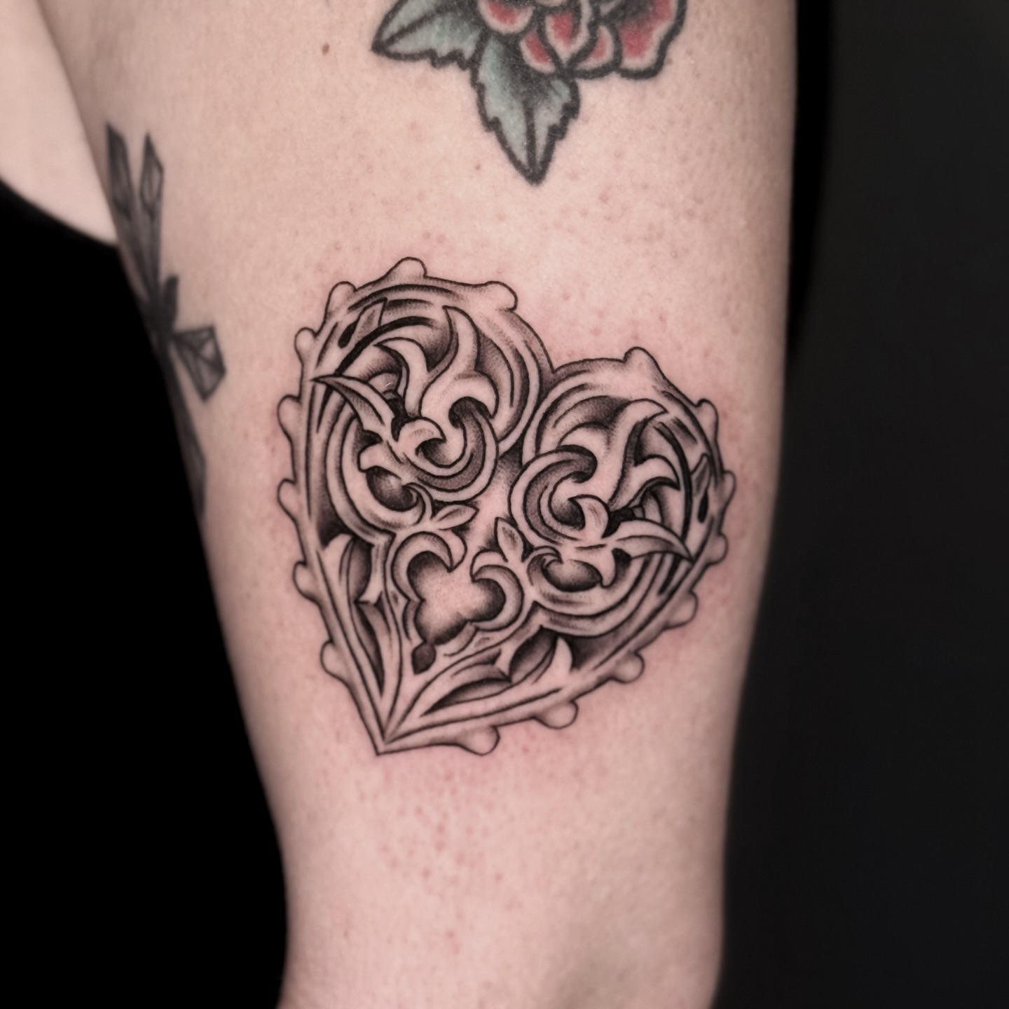 Tattoo by @killjoystabs β black_and_grey, ornamental