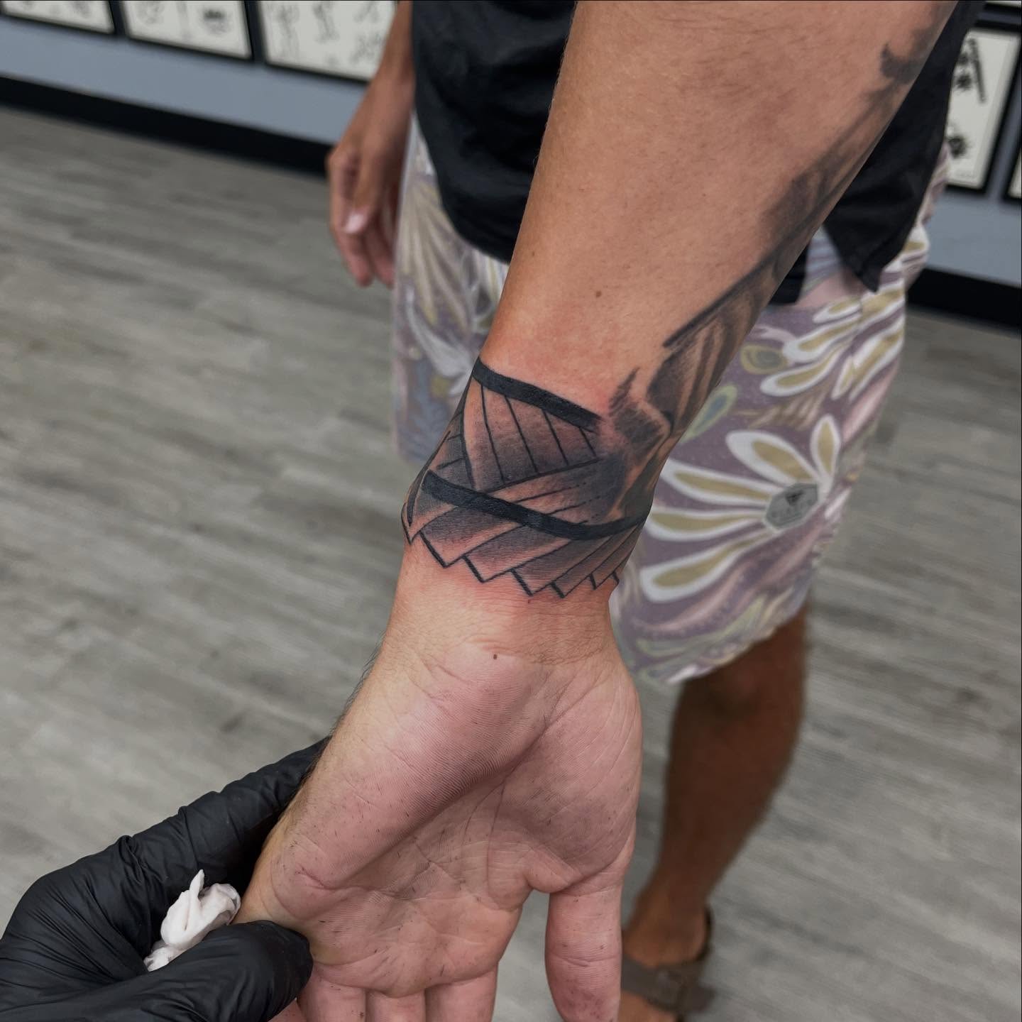 Bandage realism tattoo by Franky Sharpz