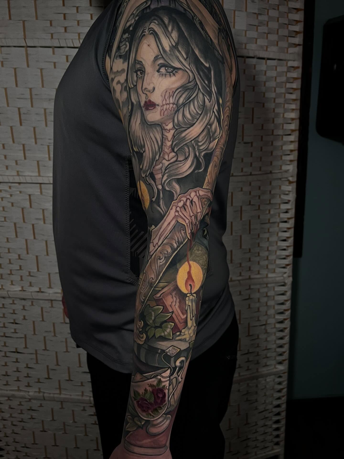 Tattoo by @scallywaggins — realism, dark_realism