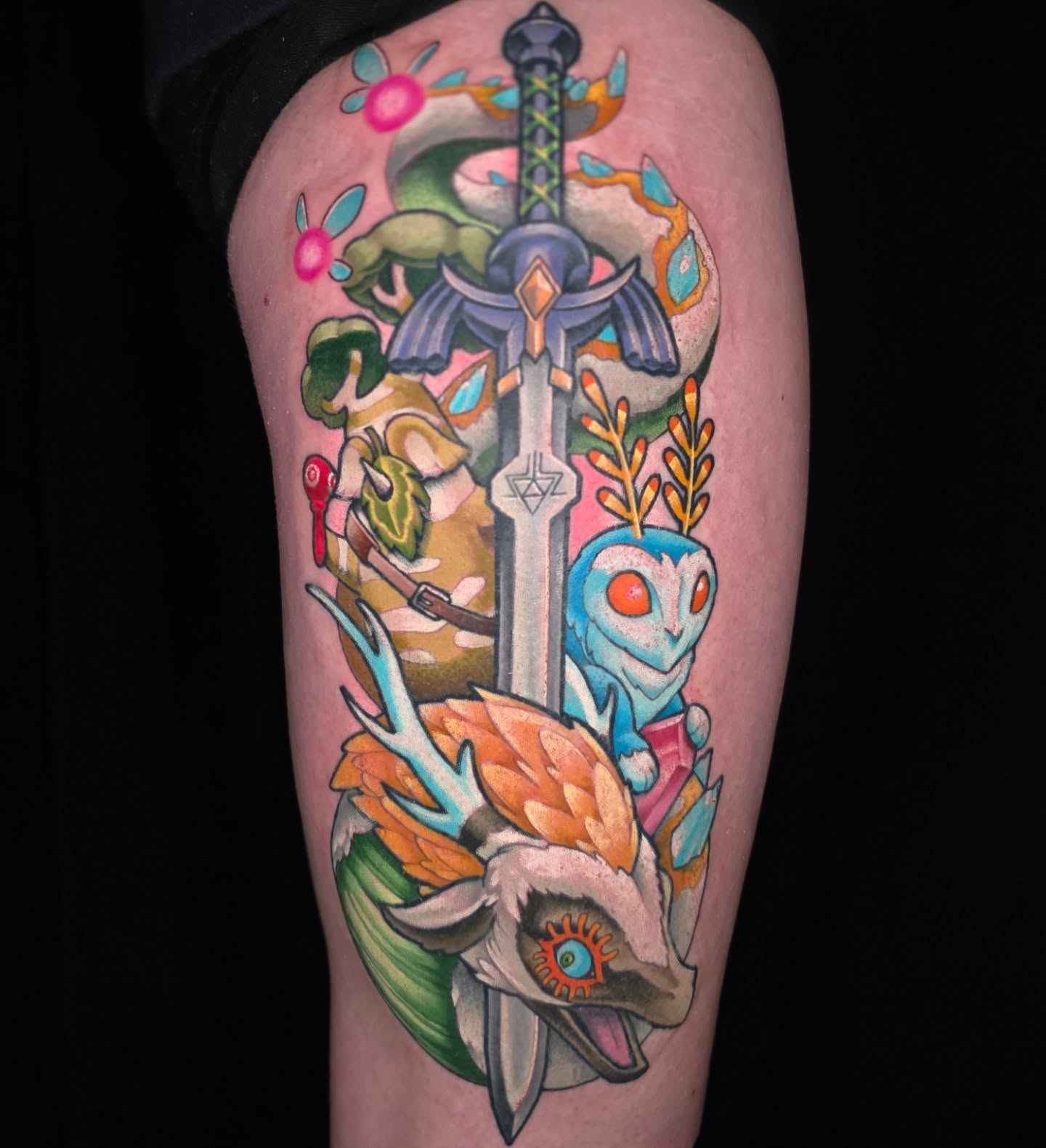 Tattoo by @coryhandtattoos โ new_school, anime