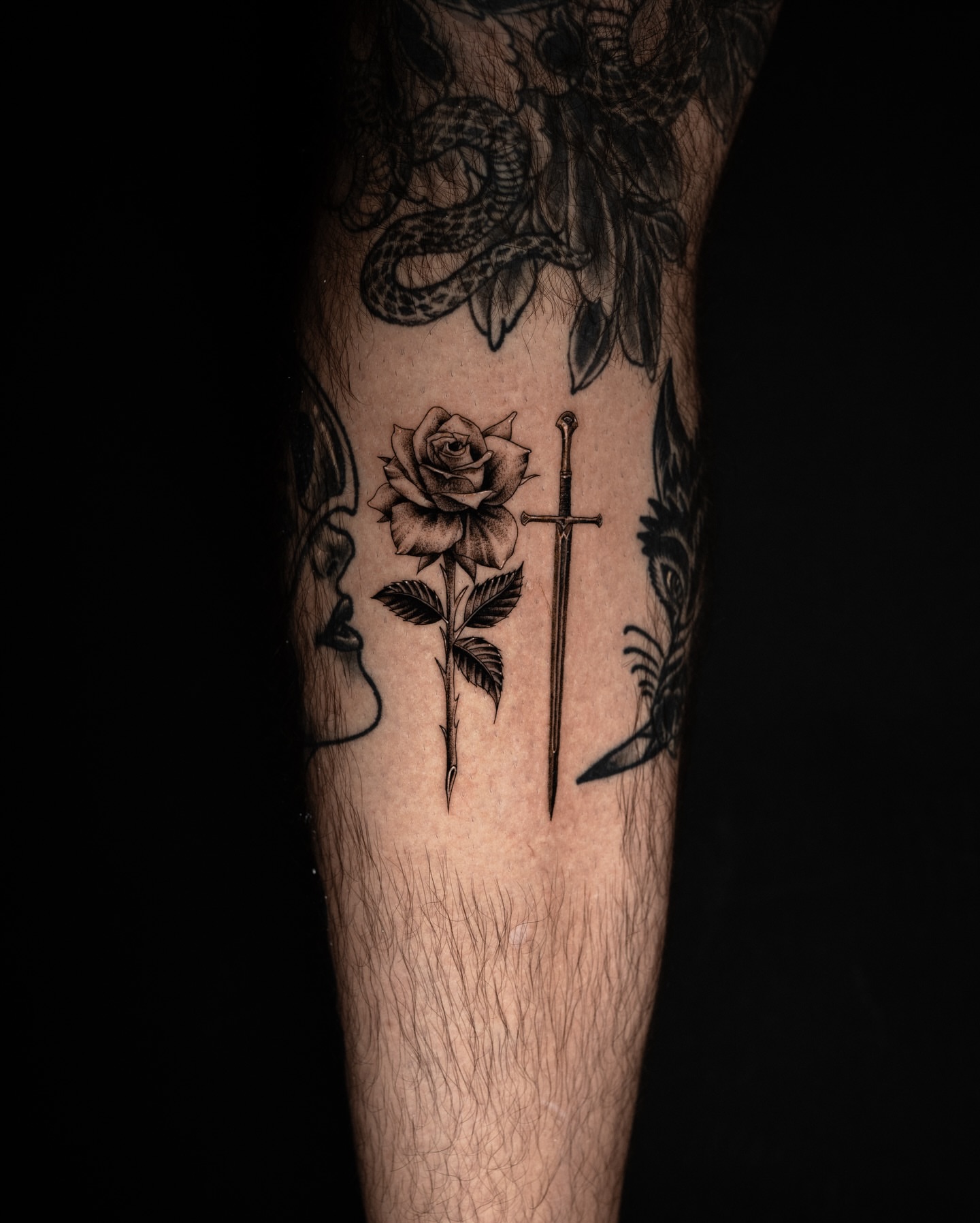 Tattoo by @bolugo_ — black_and_grey