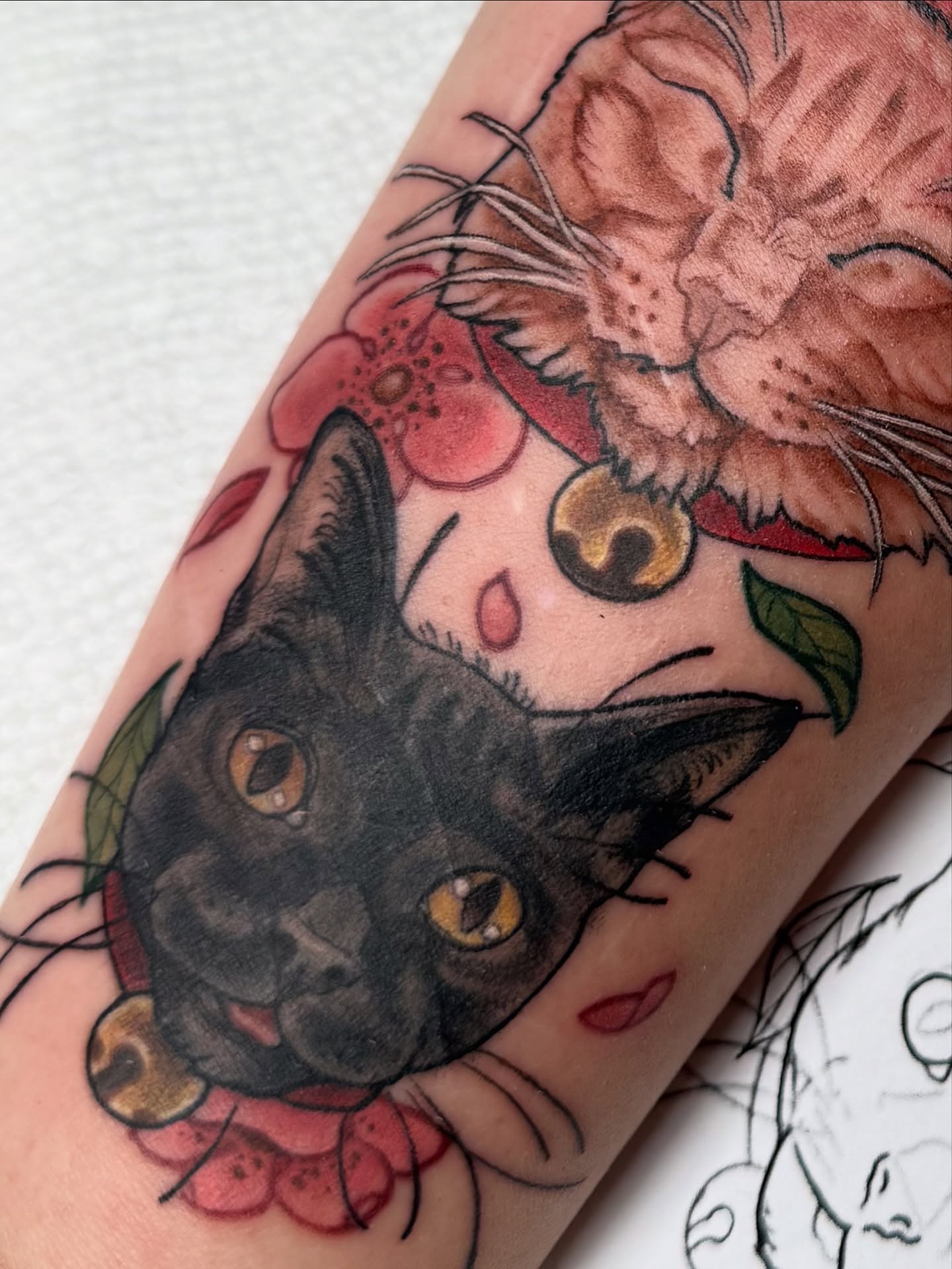 Tattoo by @back_alley_emily — realism, dotwork