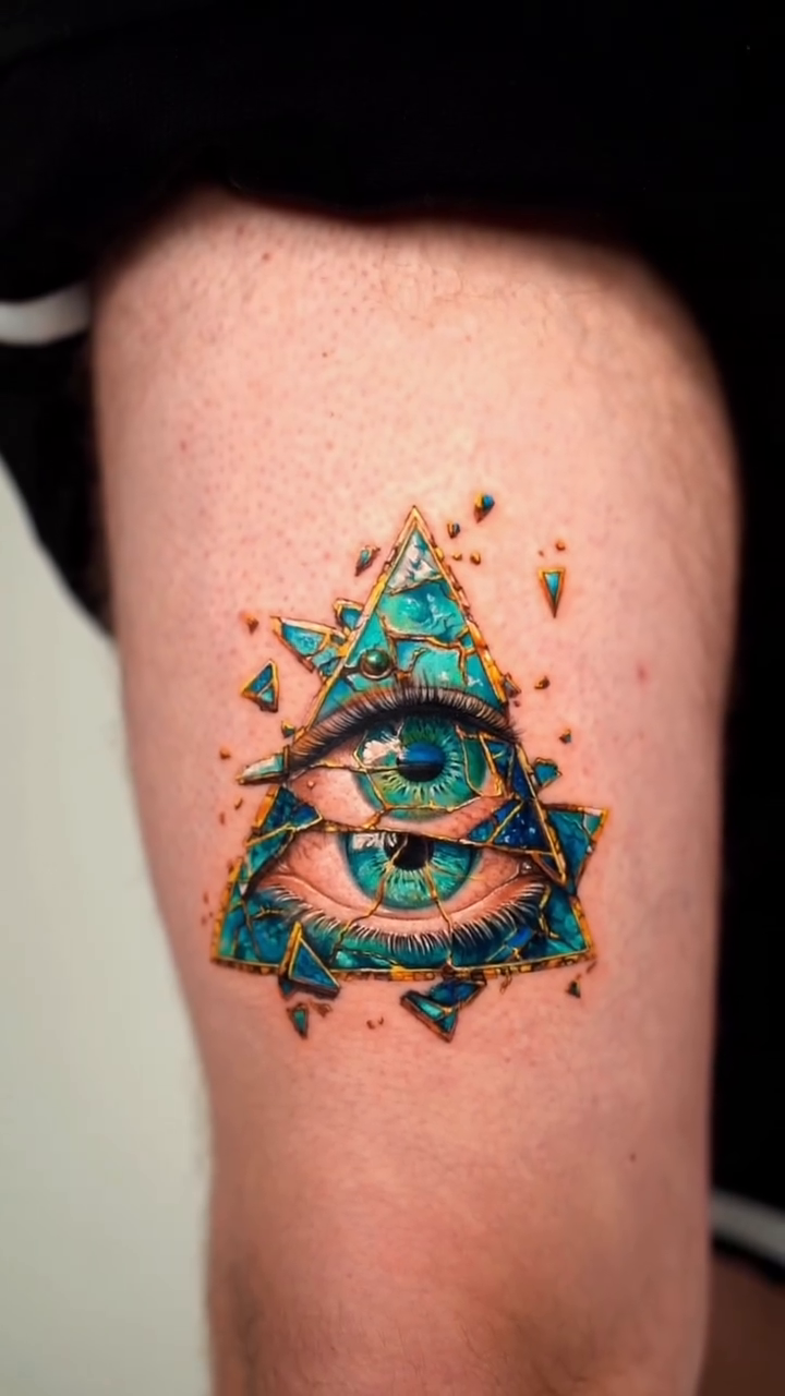 Tattoo by @serenayakcicekx — geometric, trash_polka