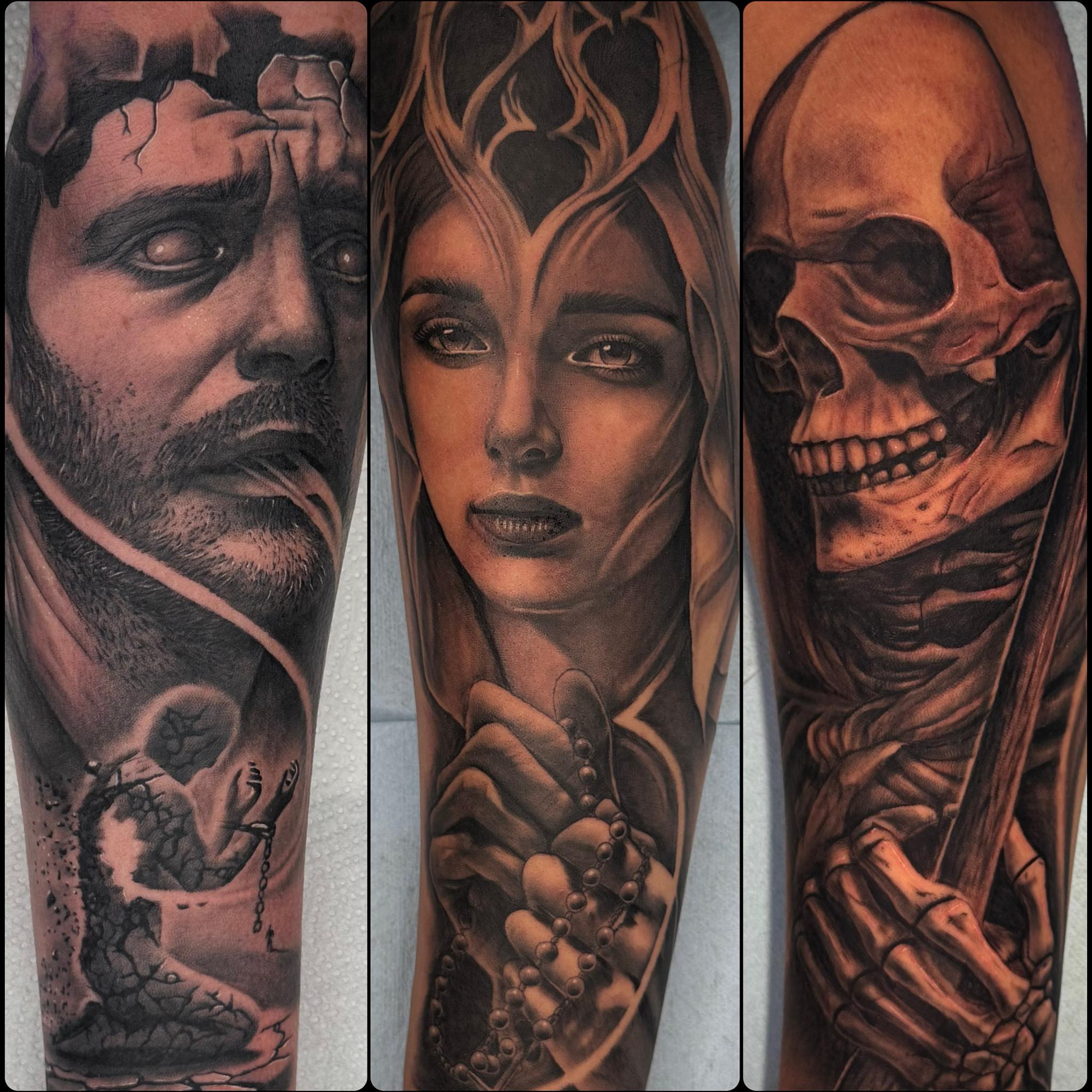 Tattoo by @webbz_tattoos — realism, dark_realism