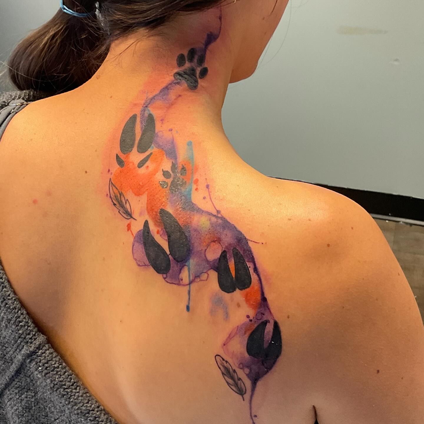 Tattoo by @spugstattoo — watercolor