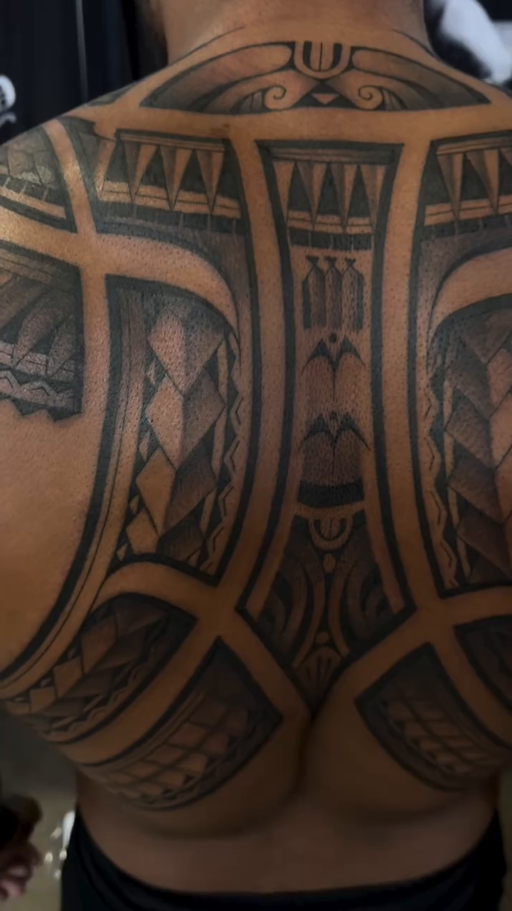 Tattoo by @desmond_tattoos — tribal, blackwork