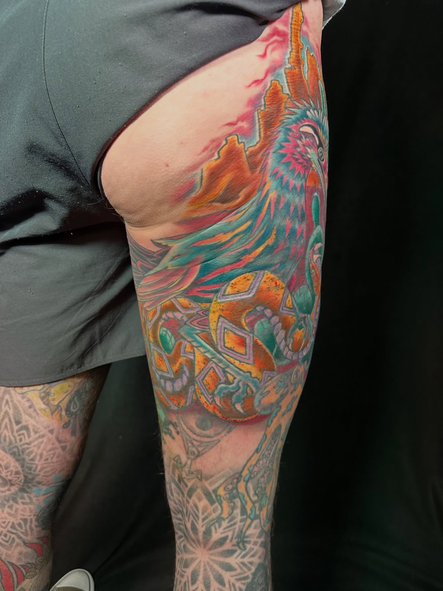 Tattoo by @electricunicorn — geometric, new_school