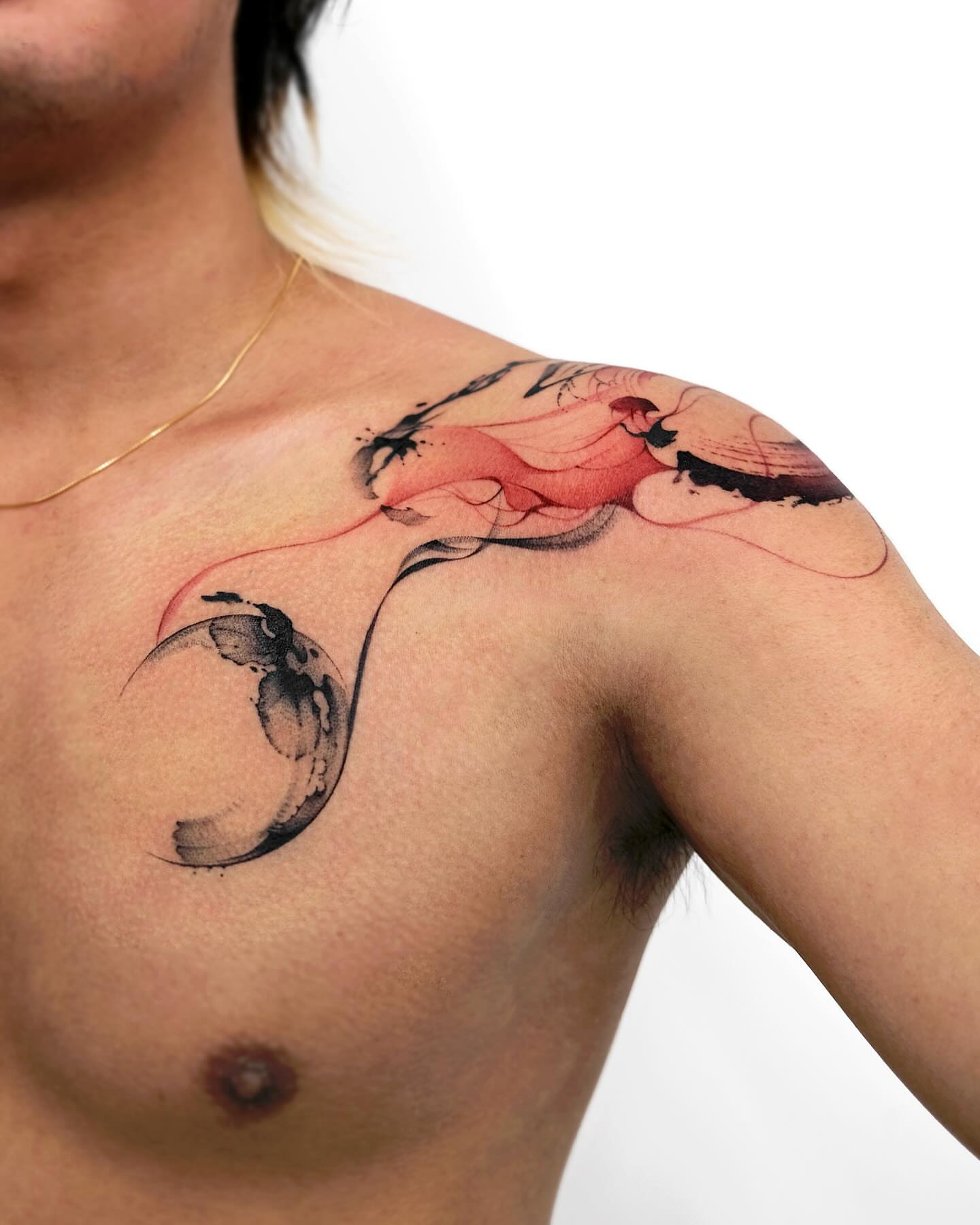 Tattoo by @mukyeon_tattoo — watercolor, illustrative